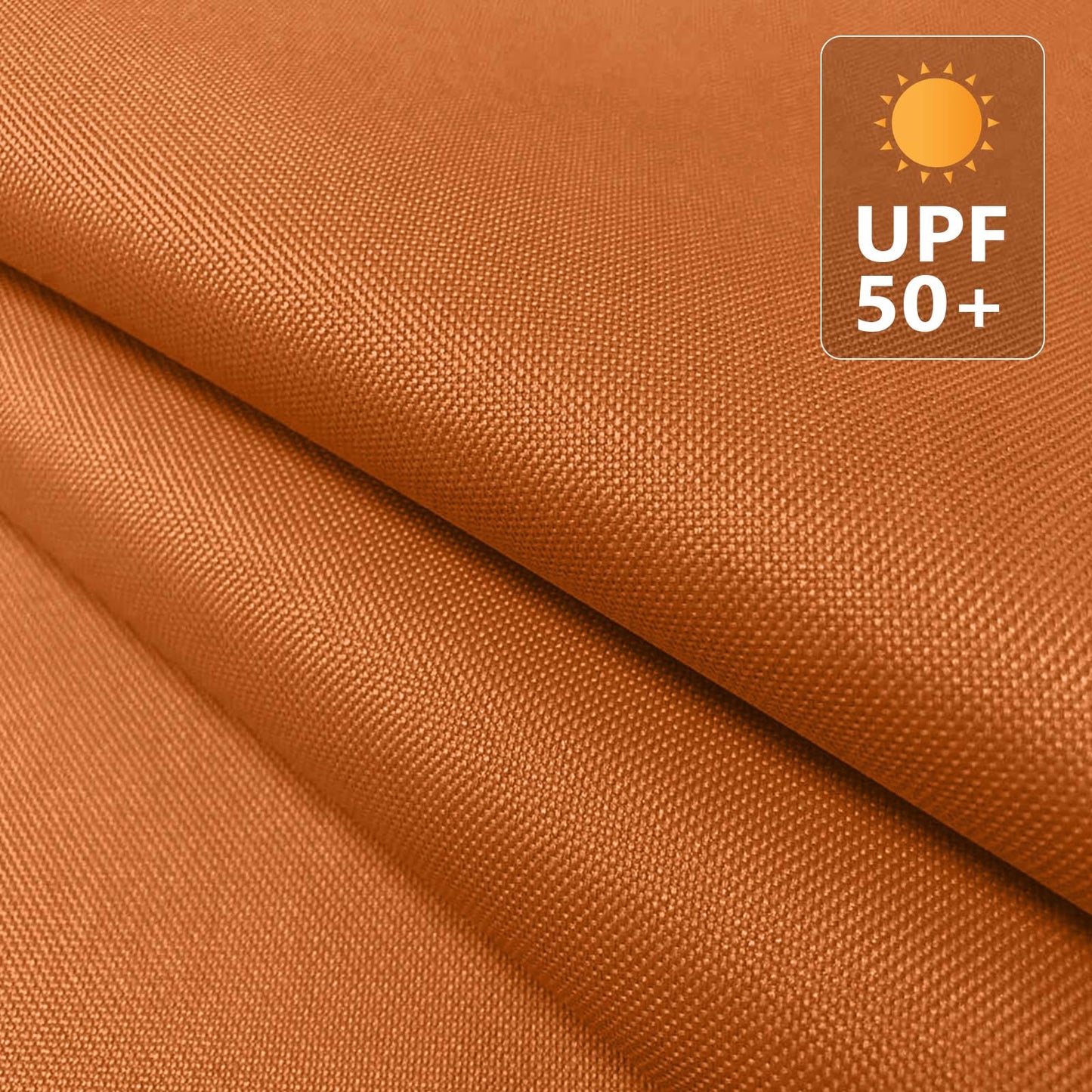 OTOEZ 600D Waterproof Canvas Fabric by The Yard, Fade & UV Resistant Outdoor Upholstery Material 58" W Water Resistant Cordura Polyester Fabric for Marine Boat Awning Tent Chairs DIY, 1 Yard Orange