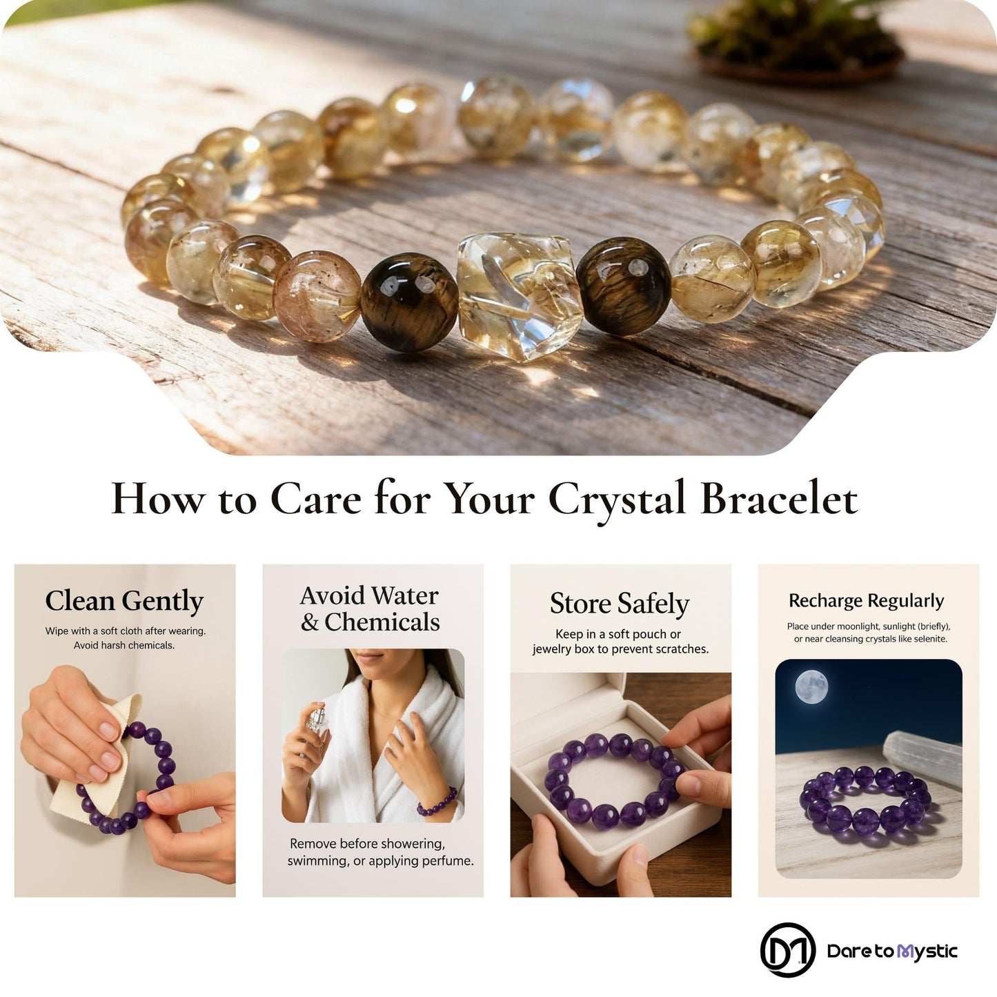 Natural Amethyst Bracelet for Women – Deep Purple Uruguayan Gemstone Beads with Roman Numeral Engraving, Crystal Jewelry for Clarity, Intuition & Daily Reflection, Gift Box Included