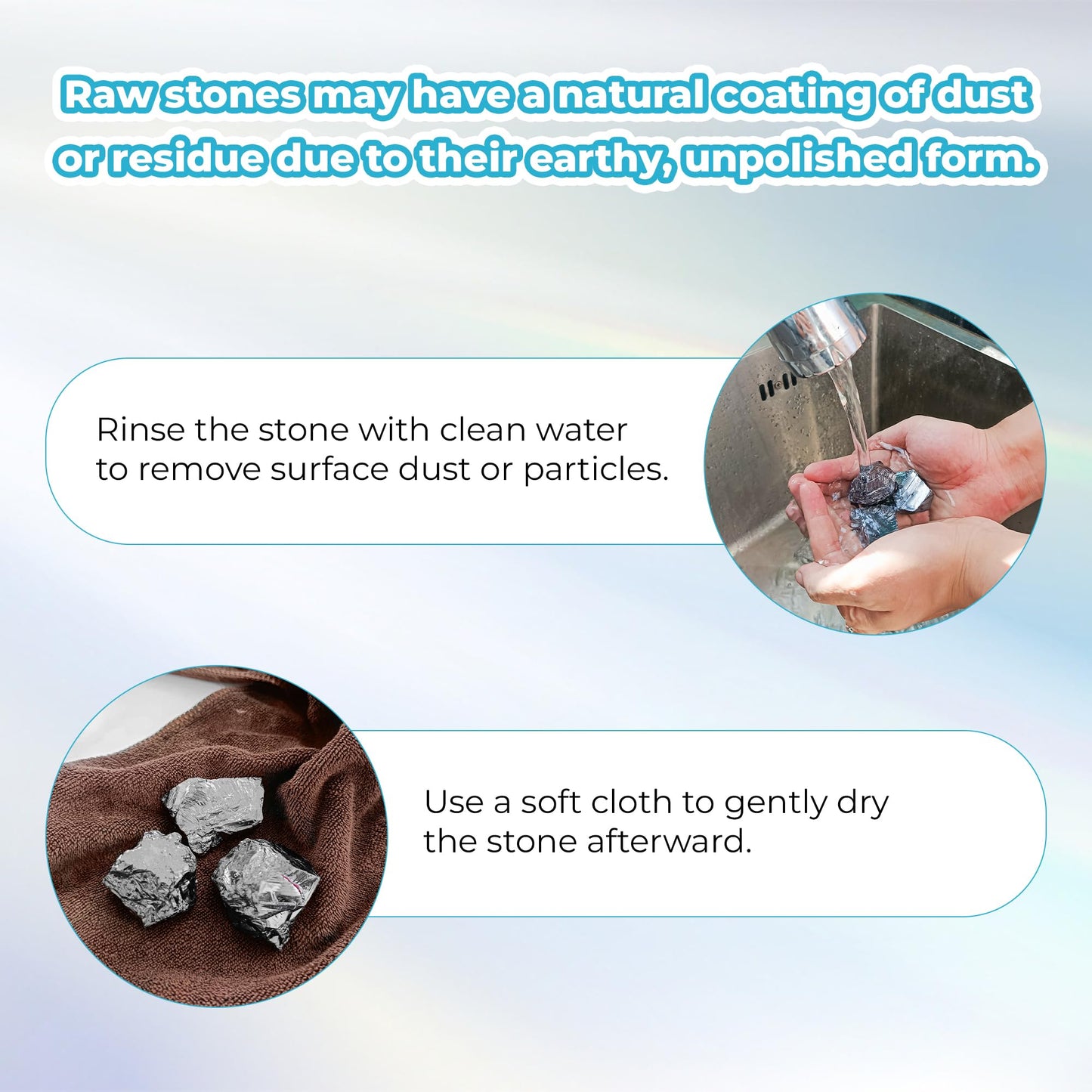 100g (1-3 Stones) Terahertz Raw Stone Bulk Gemstones Crystals – Natural Irregular Rough Quartz Minerals, Lot Healing Stones, Collections Origin Crystal Home Decor Gift, Metallic Gray, Approx 40–50mm