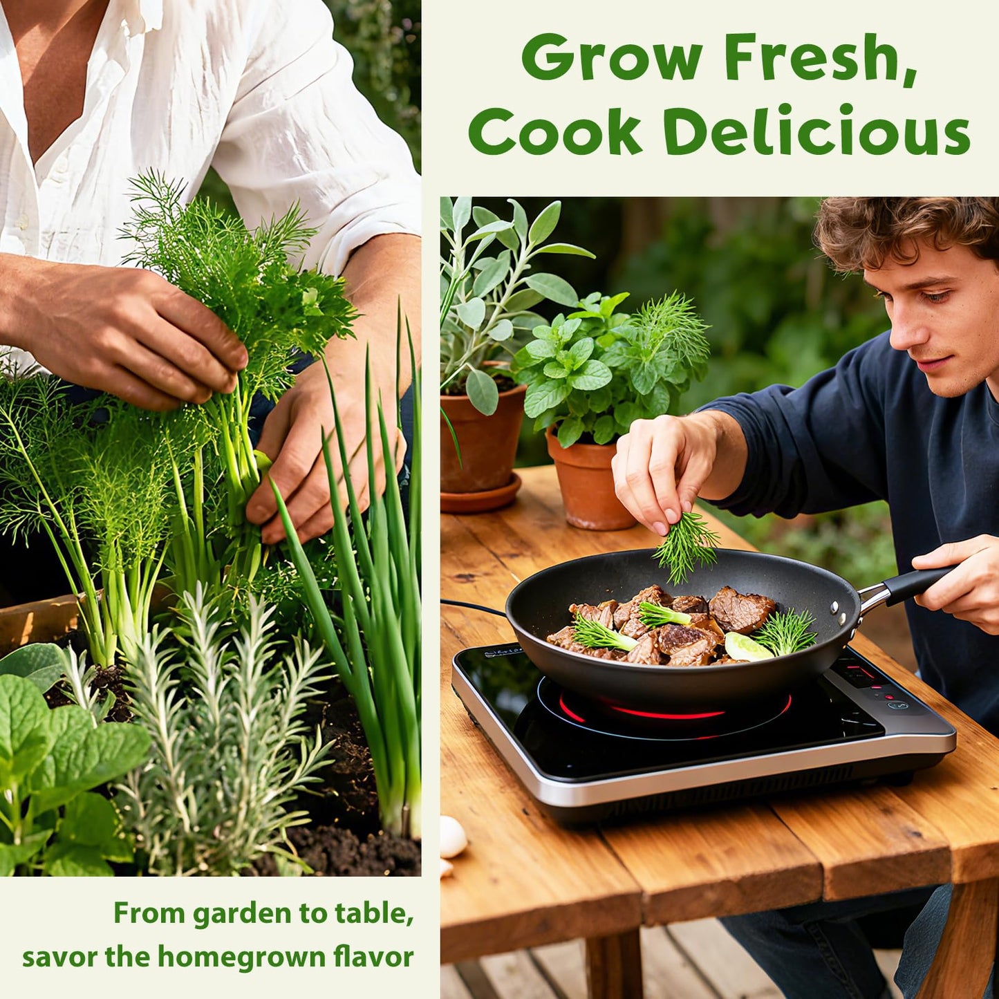 LUOJIBIE 8 Herb Indoor Garden Kit for Beginners, Complete Windowsill Growing Gifts Set with Tools, Mother's Day Gifts for Mom,Unique Christmas Birthday Gifts for Women Men Girls Kitchen Housewarming