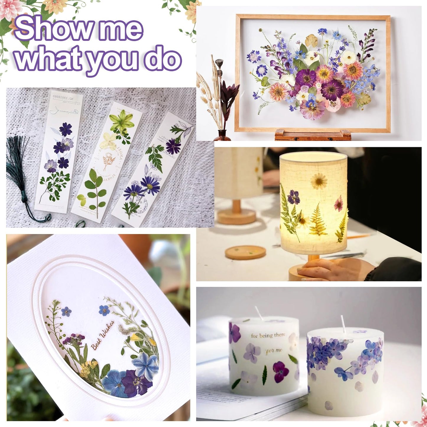 Suziko Large Flower Press Kit 10.8 x 6.9 inch for Adults, Flower and Plant Preservation Kit, Arts and Crafts for Adults Leaf Press, Great Gift for Lovers