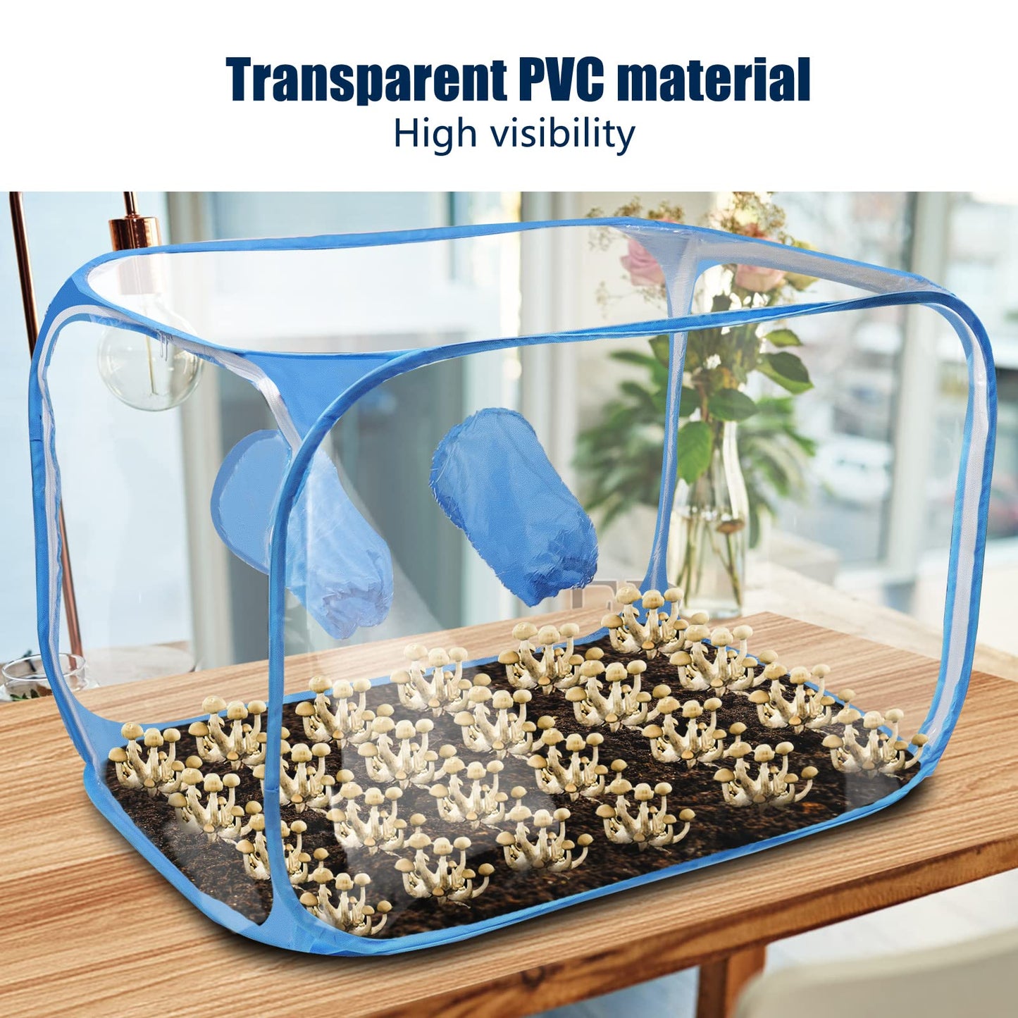 Magoog Still Air Box, Mushroom Grow Box, Still Air Box for Mushroom Lovers, Mushroom Grow Tent, Mycology Fume Hood Propagation Stations, 35.5x23.5x23.5’, Grow Mushroom at Home