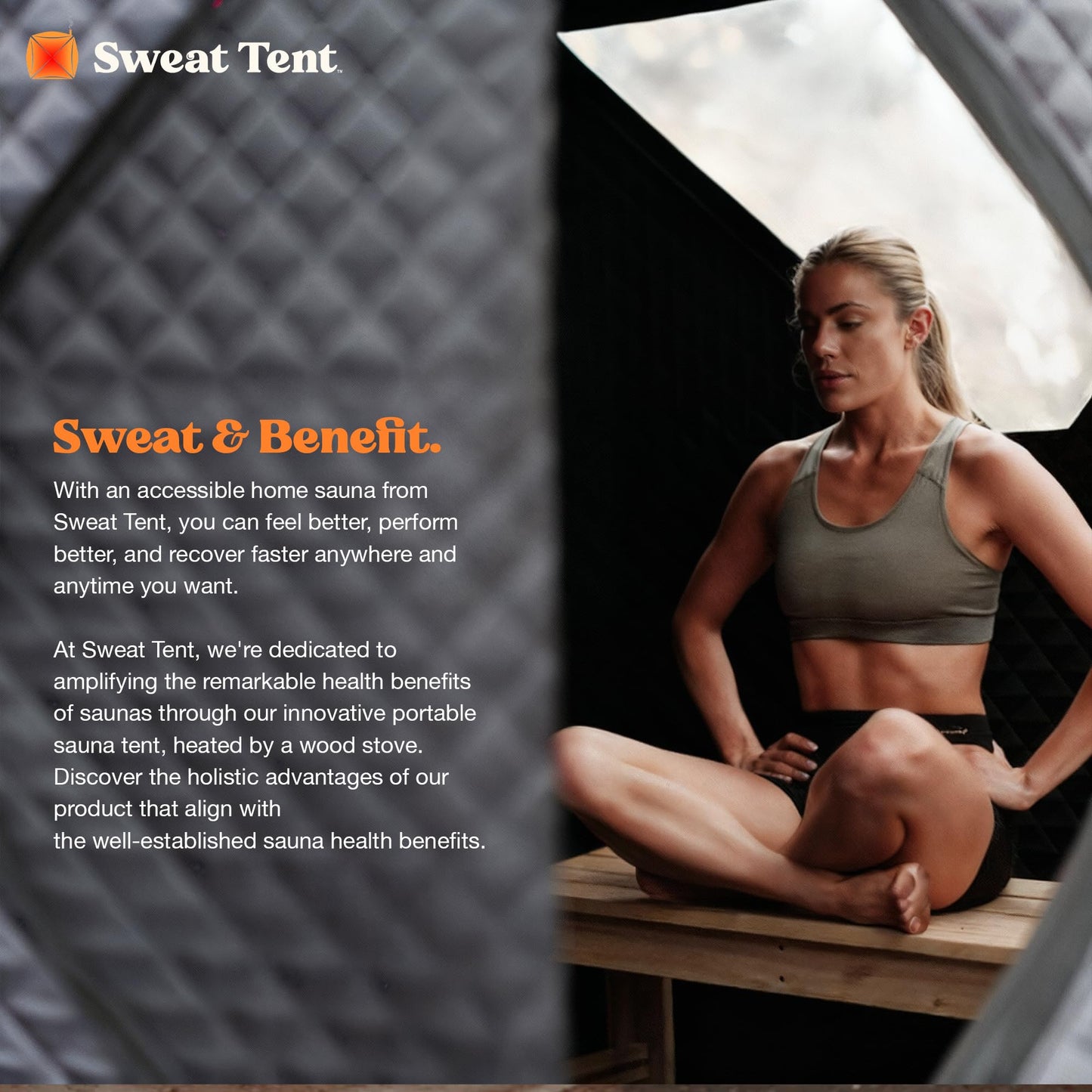 SweatTent Portable Outdoor Sauna (Extra Large) Standard Bundle – Complete Kit with Stove, Sauna Rocks, Basket, Gloves, Fire Poker, Thermometer, Quick Assembly, 10 Adults, Backyard & Camping