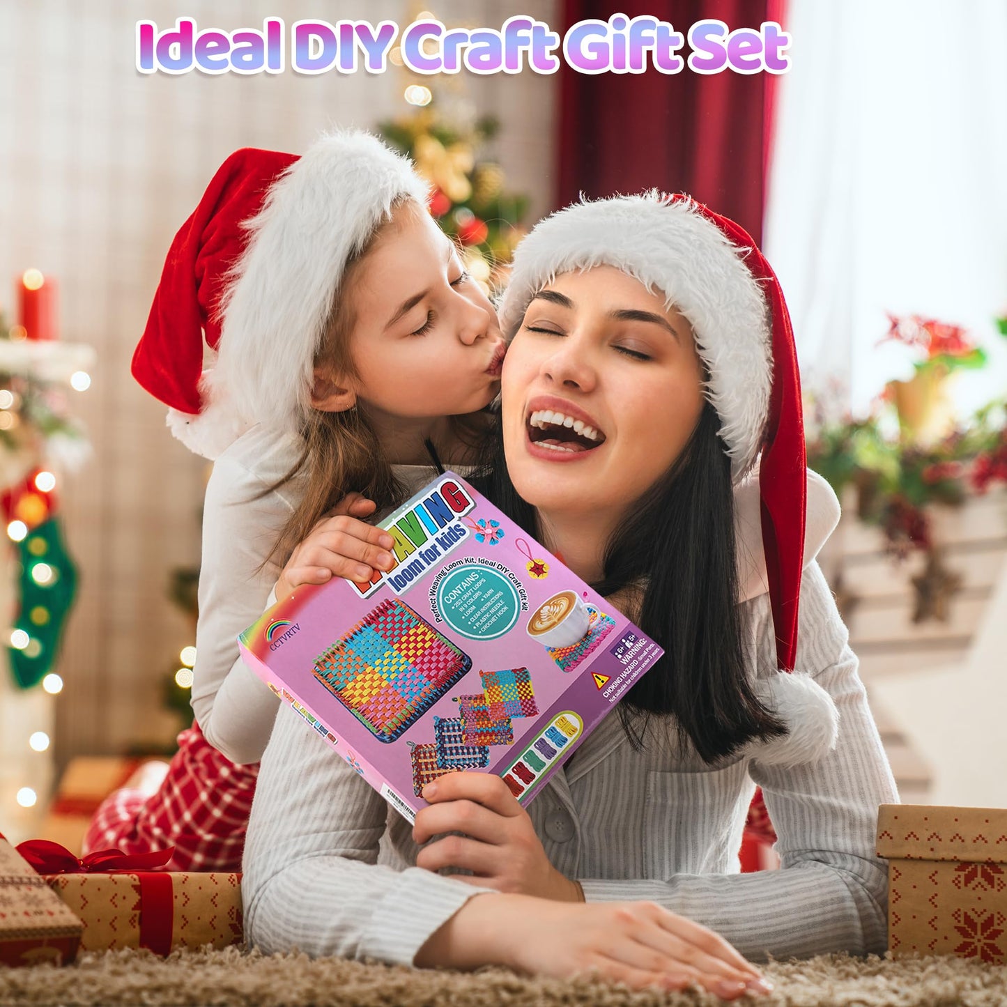 CCTVRTV Weaving Loom Kit Toys for Kids and Adults, Potholder Loops DIY Arts and Crafts for Boys and Girls Ages 5 6 7 8-12 13, Easy Potholder Loom Knitting Kits Gifts for Beginners, 252 Craft Loops