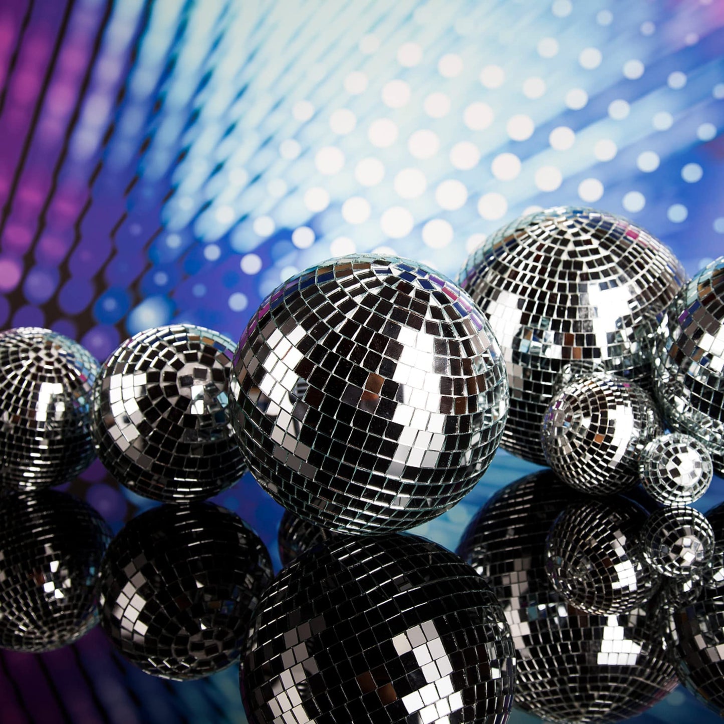 8000 PCS Disco Mirror Tiles, 7.5 x 7.5 mm Self Adhesive Mosaic Tiles for Disco Ball Decor, DIY Craft Party Decoration