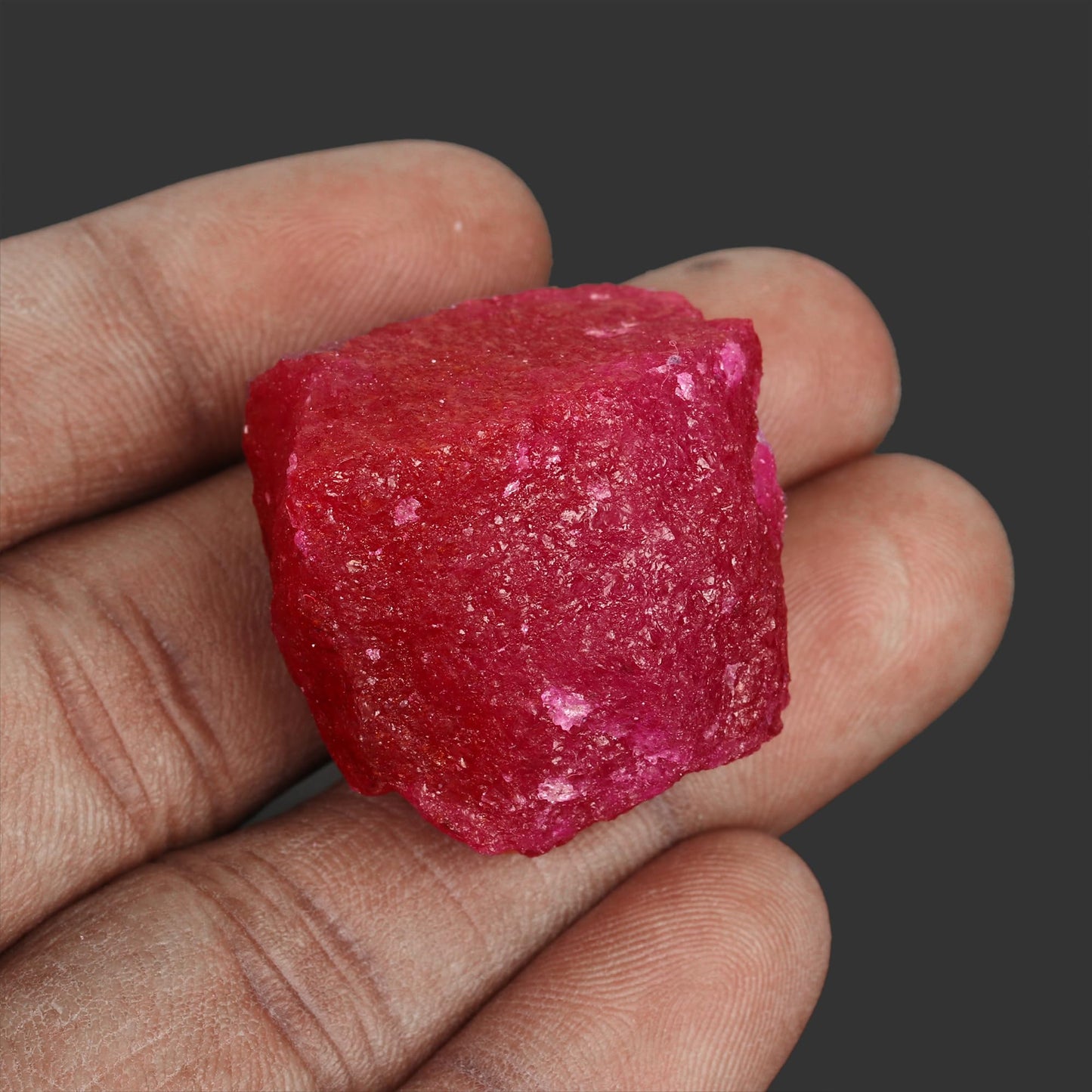 GEMHUB Natural Crystals And Healing Stones 30.00Carat Raw Rough Ruby Healing Crystals For Jewelry Making
