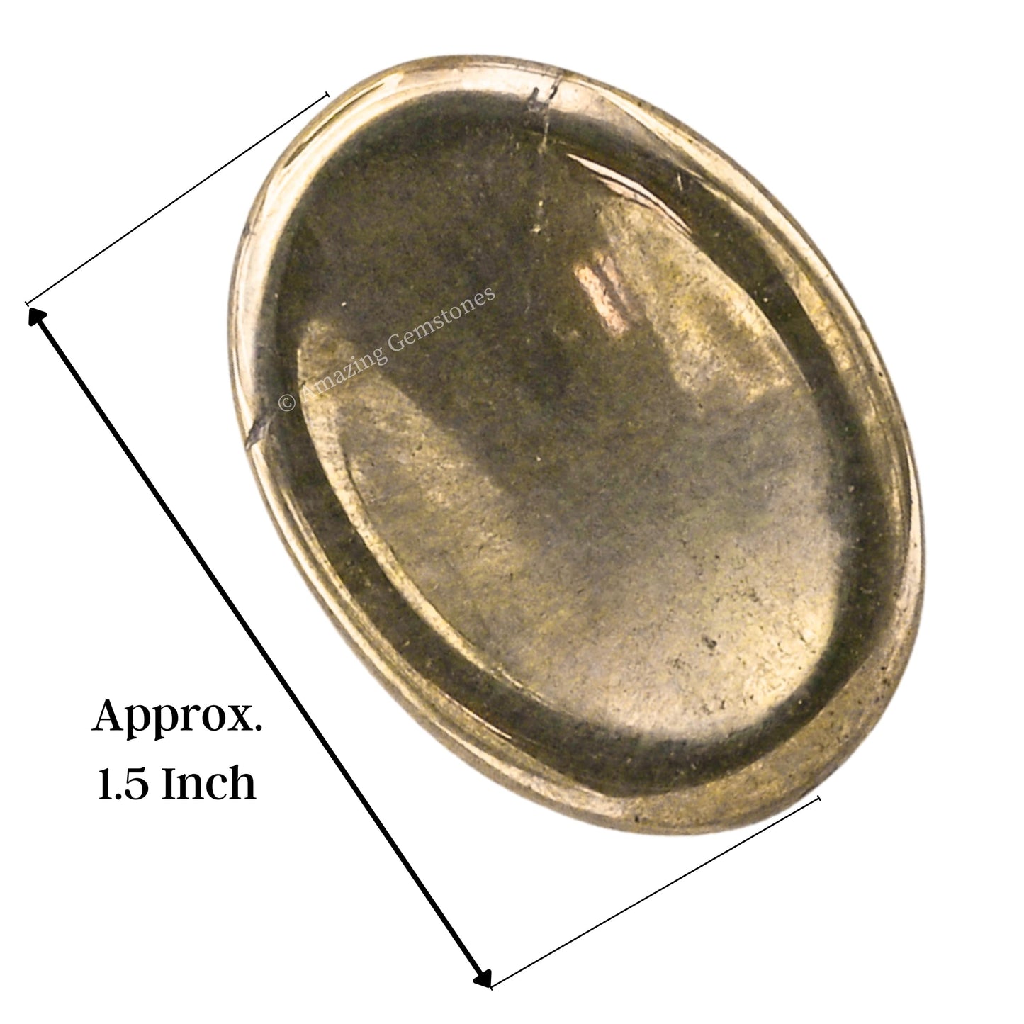 Amazing Gemstone Pyrite Worry Stone Crystals and Healing Stones - Worry Stones for Stress Relief Gifts - Piedra Crystal Fidget for Meditation, Relaxation - Unique Stocking Stuffers, Gifts for Women