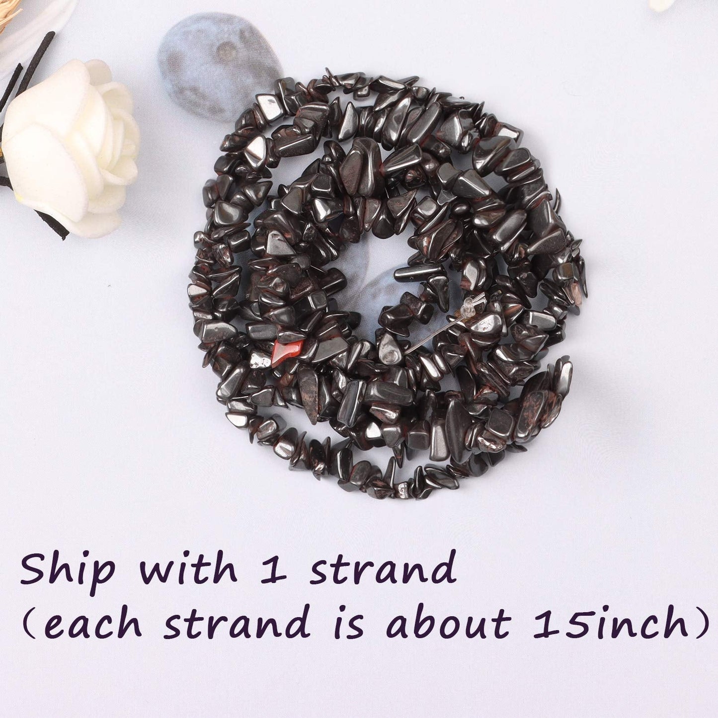 500 pcs Natural Chip Stone Beads Multicolor 3-5 mm Irregular Gemstone Healing Crystal Loose Rocks Bead Hole Drilled DIY for Bracelet Necklace Earrings Jewelry Making Craft