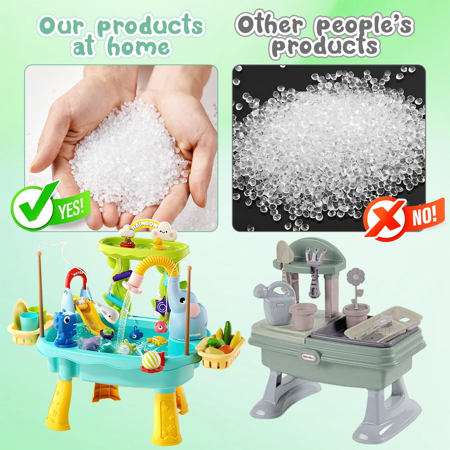 TUVBPK 2027 Upgraded Toddler Sand Water Table Toy with Electric Water Pump, Kids Sand Water with Faucet/Play Food Accessories/Fishing Toy, Kitchen Play Sink Toys for Girl Boy Age 3+ (Blue)