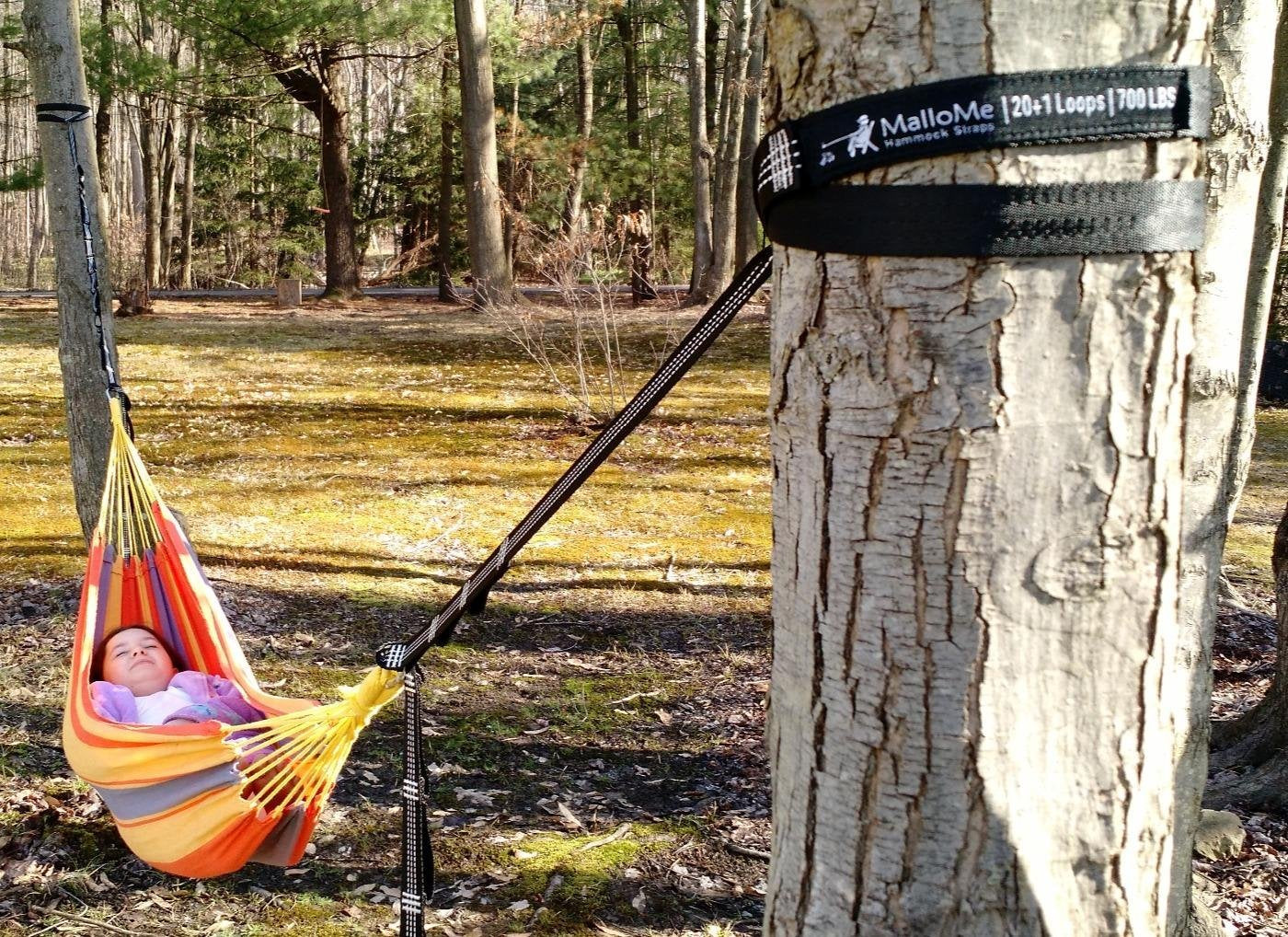MalloMe Tree Swing Straps & Hammock Straps for Trees – Multi-Purpose Hanging Kit, Heavy Duty Adjustable Tree Strap for Hammocks, Swings & Outdoor Use, Safe for Branch or Between 2 Trees