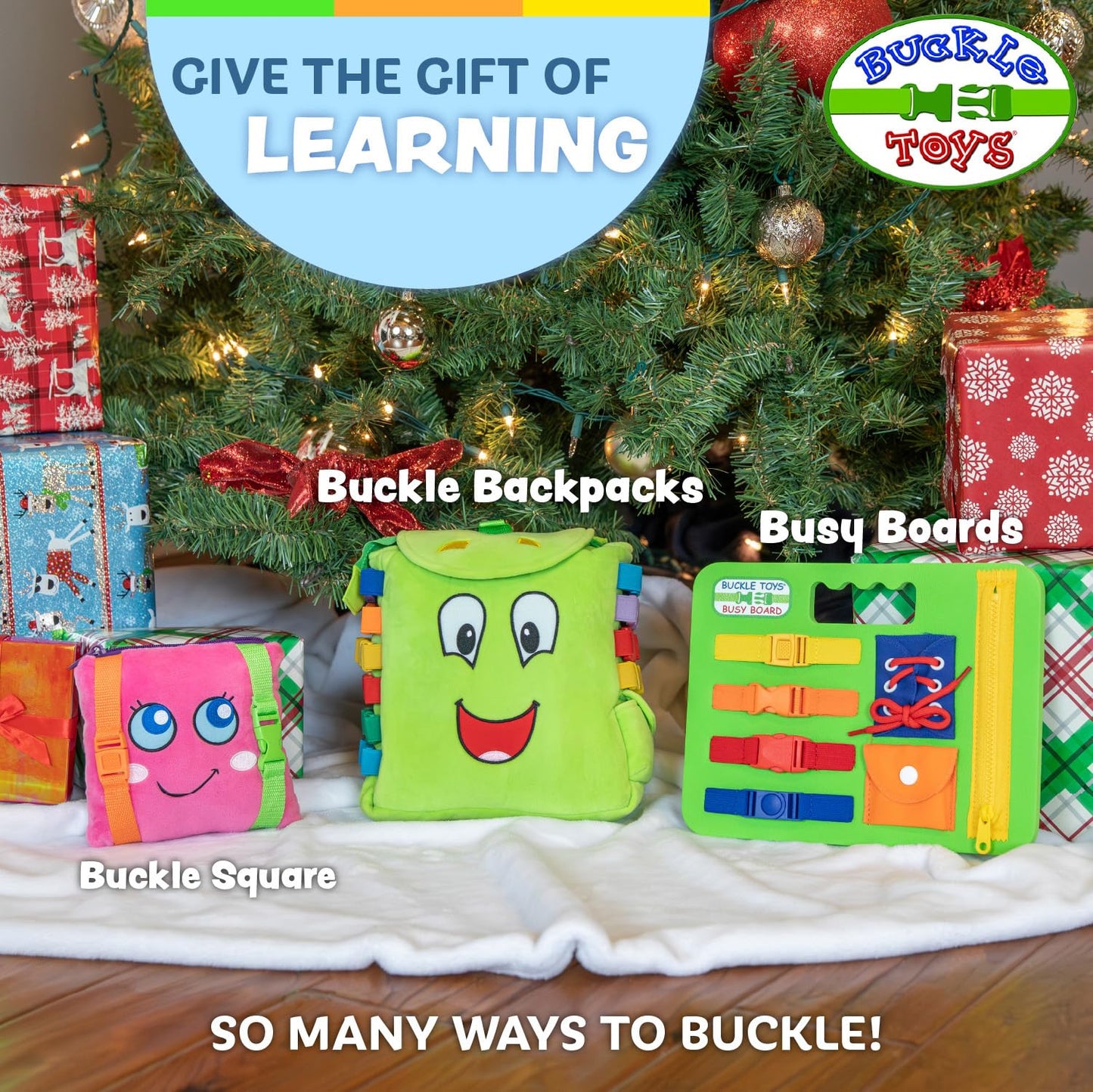 Buckle Toys - Blu Whale - Develop Motor Skills and Problem Solving - Counting and Color Recognition - Easy Travel Toy - Learning Material - Pre K Activity Stuffed Animal
