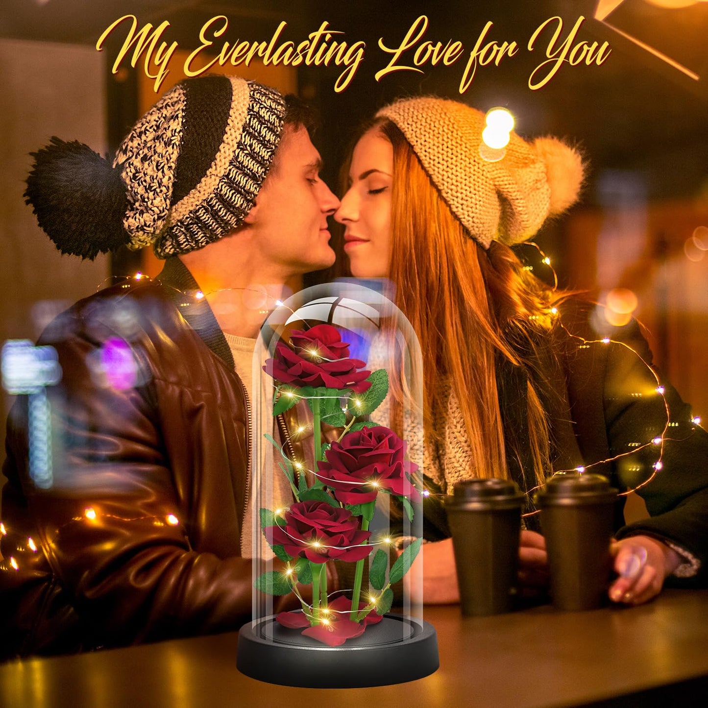 AKIYHT Glass Rose Mothers Day Flower Gifts for Mom from Daughter Son, Birthday Gifts for Women Mom Wife Girlfriend, Handmade Glass Roses Flowers Womens Gifts for, Anniversary, Womens Day, Mothers Day