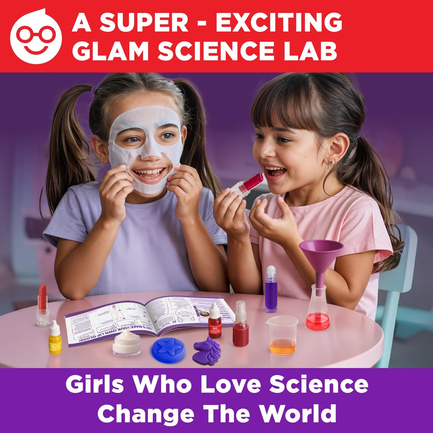 Doctor Jupiter Makeup & DIY Craft Kit for Girls Ages 6+ | Make Your Own Makeup, Perfume, Lip Gloss, Bath Bomb with 50 Beauty Recipes| Birthday Gift Ideas for 6-7-8-9-10-11-12 Year Olds