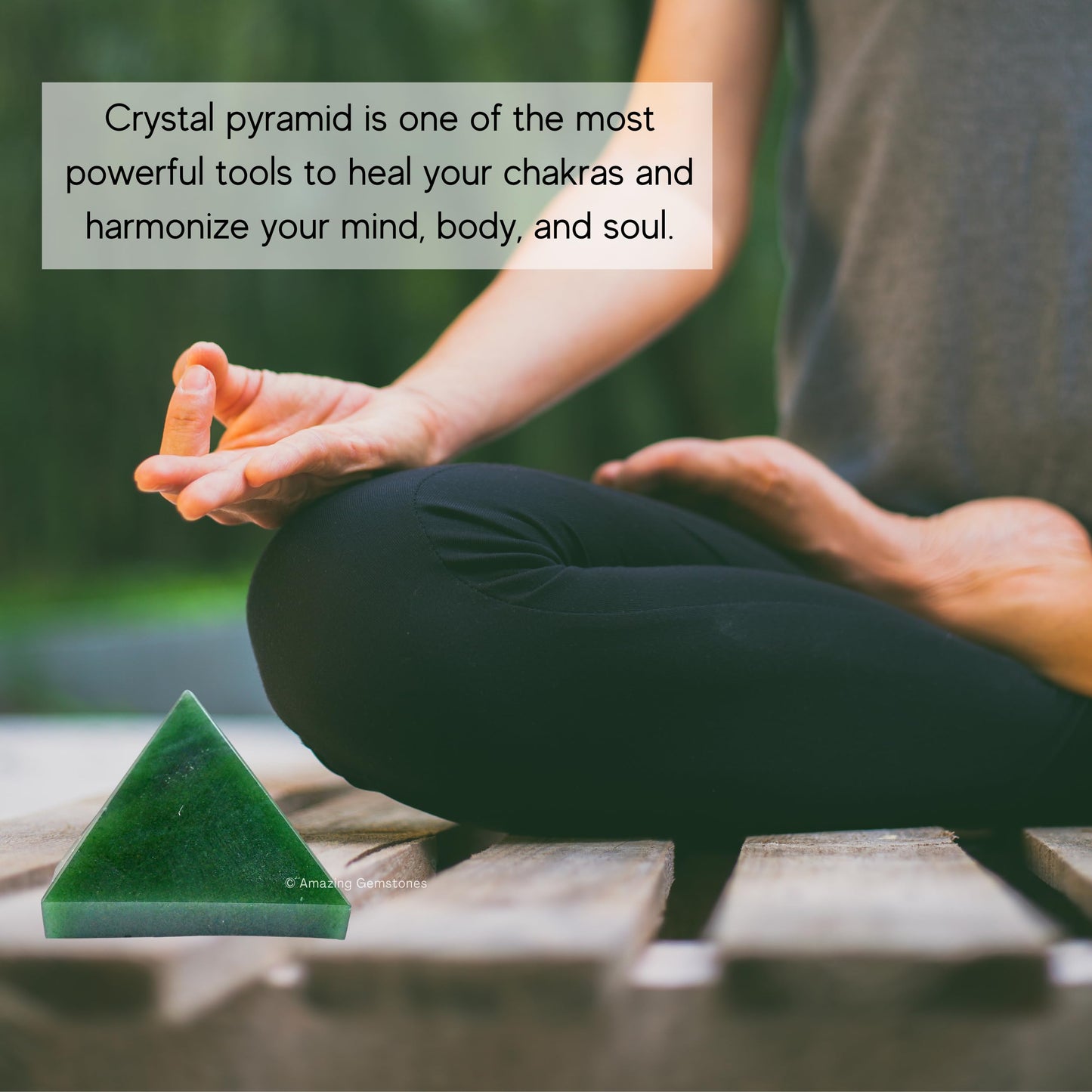 Amazing Gemstone Green Aventurine Pyramid Crystal Healing Stones - 1.5" Great Pyramid Figurine of Natural Stone Pyramid for Meditation, Reiki, Chakra Balancing and Crystal Pyramids Grid