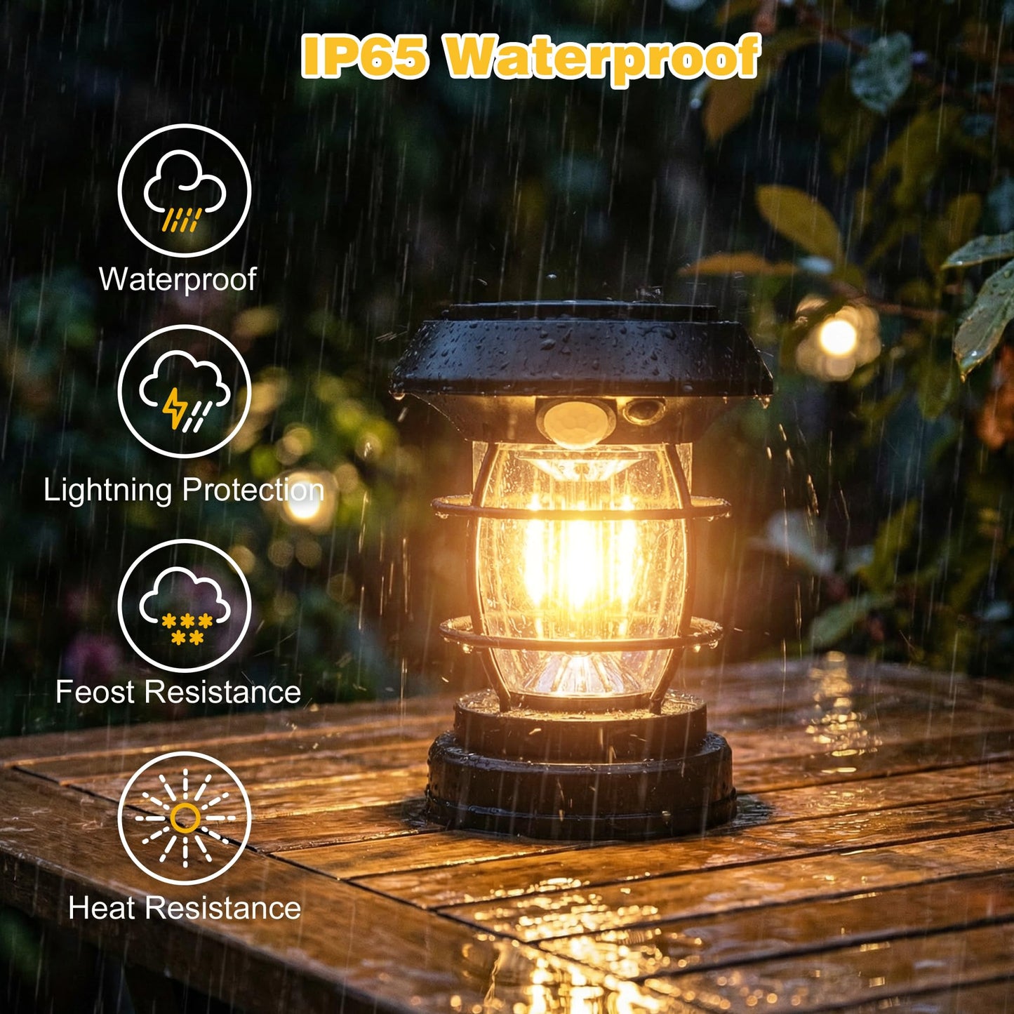 2 Pack Solar Wall Lanterns with 4 Modes, Solar Motion Sensor Lantern IP65 Waterproof Camping Lantern , Exterior Camping Light Front Porch Security Lamps Wall Mount Patio Fence Garage Decorative