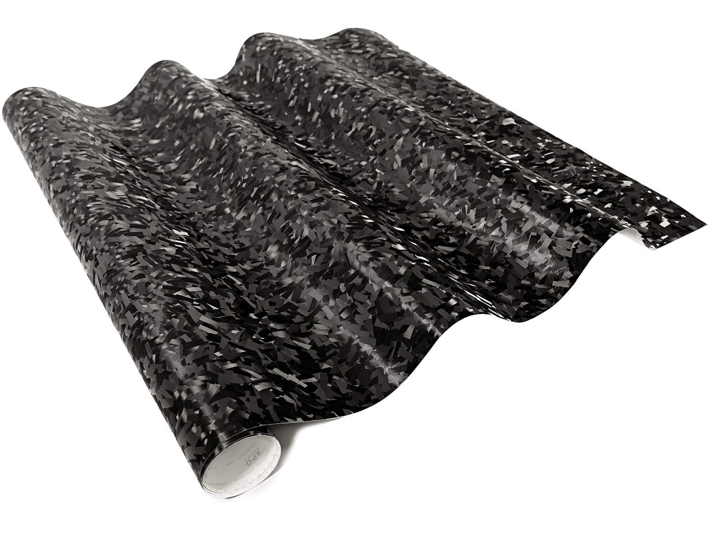 VViViD+ Forged Composite Carbon Patternless Car Vinyl Wrap Roll (50ft x 5ft, Black)