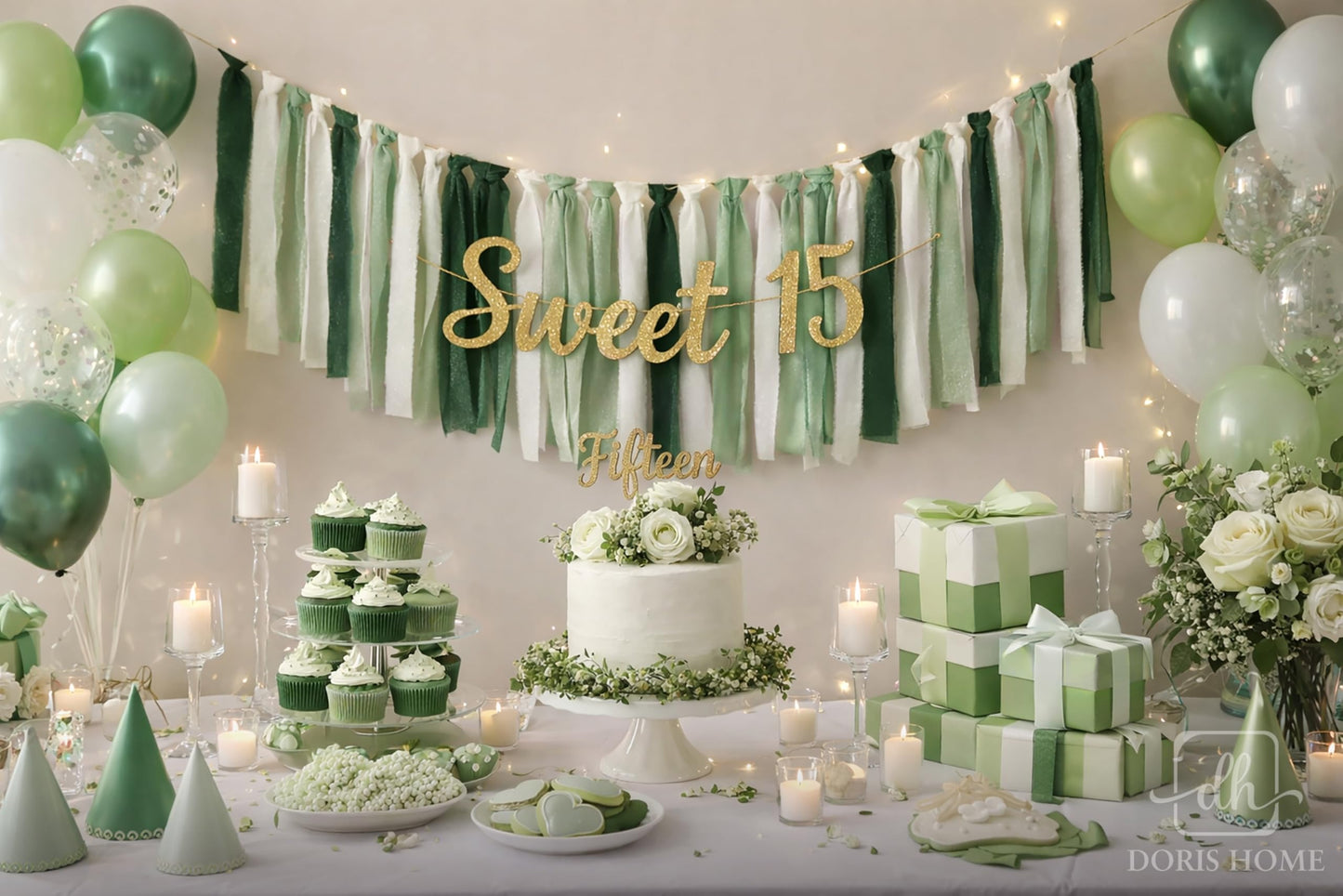 DORIS HOME Sage Green Chiffon Ribbon for Flower Bouquet, 1" x21Yd Fabric Ribbon for Gift Wrapping, Handmade Frayed Ribbon for Wedding Invitations/Christmas Decorations