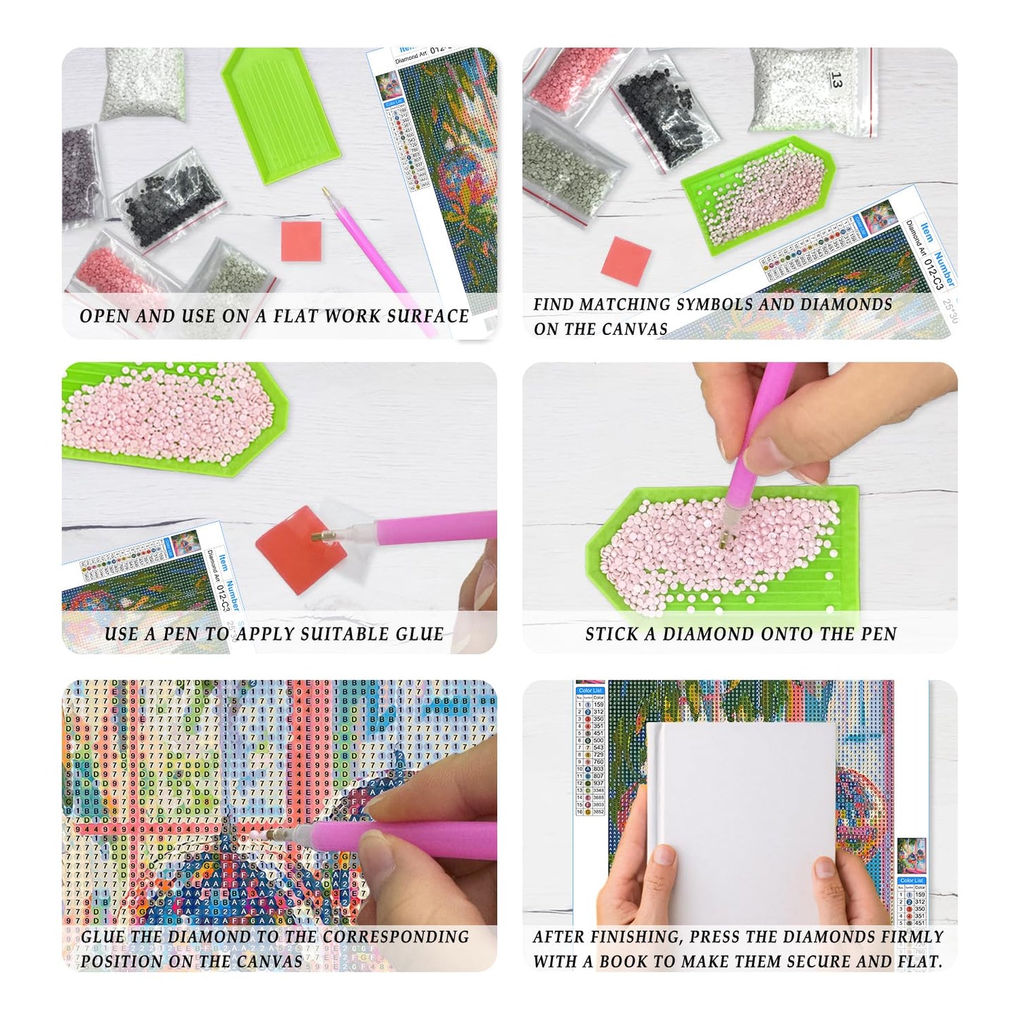 JWVK Trendy Maximalist Pink Diamond Art Kits 3 Pack, Funky Retro Eclectic Disco Ball Aesthetic DIY Diamond Gem Painting Art Kits for Girls Kids Adults Beginners, Preppy Room Decor 10x11.8 Inch