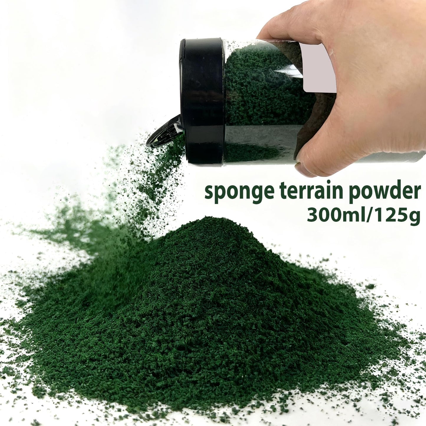ZZZ SAN ZHI Model Terrain Sponge Grass Powder - 300ml/125g 12 Colors with Shaker Bottle for Diorama, Railway & Car Miniature Scene Building (HP2709)