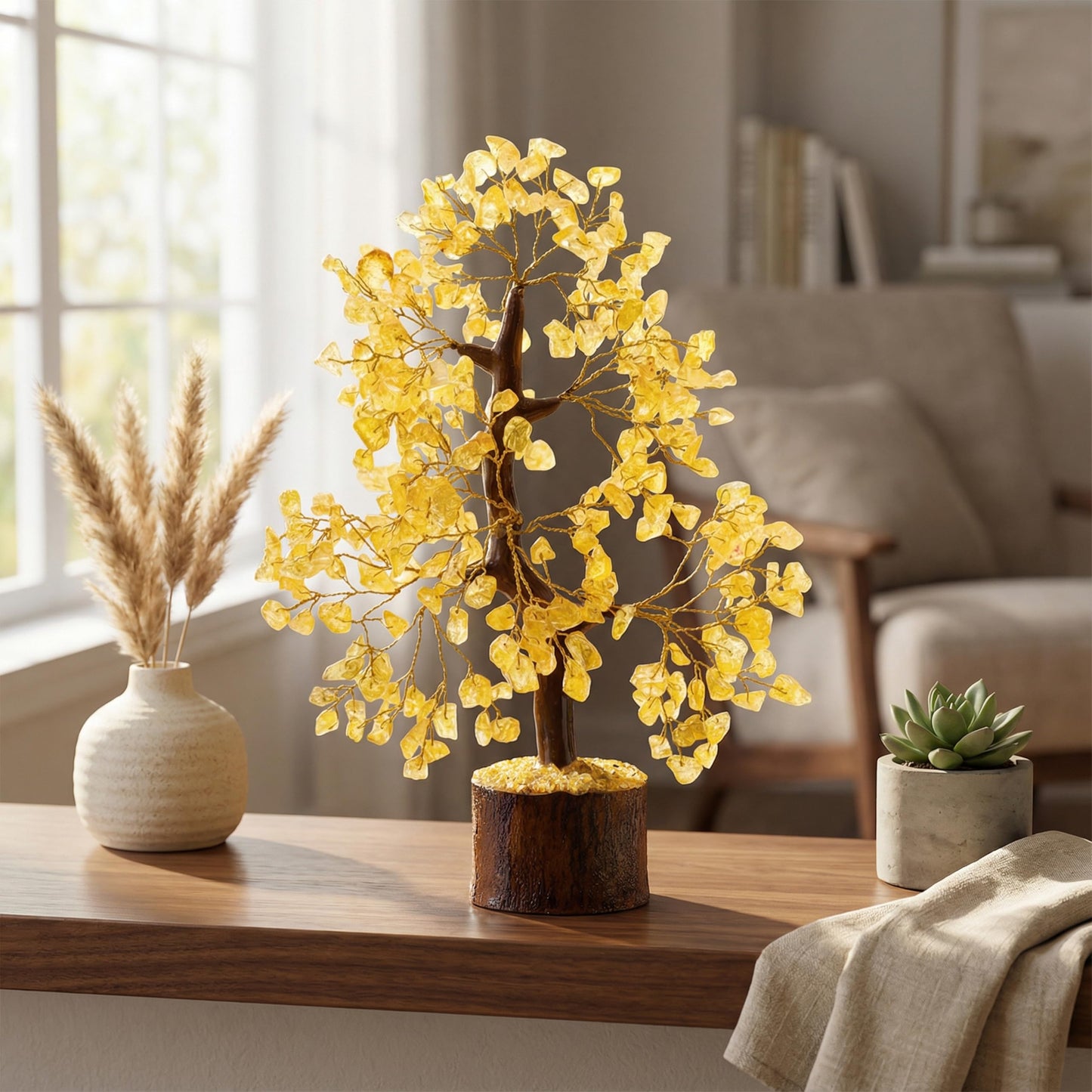 AstraVeda Citrine Tree, Crystal Tree of Life, Feng Shui, Healing Trees, Gemstones, Crystal Gifts, Healing Stones, Spiritual Gifts