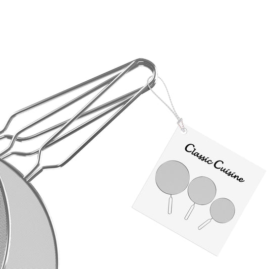 3-Piece Splatter Screen Set – Fine Mesh Stainless-Steel Grease Splatter Guard For Pots, Pans, and Skillets – Kitchen Gadgets By Classic Cuisine