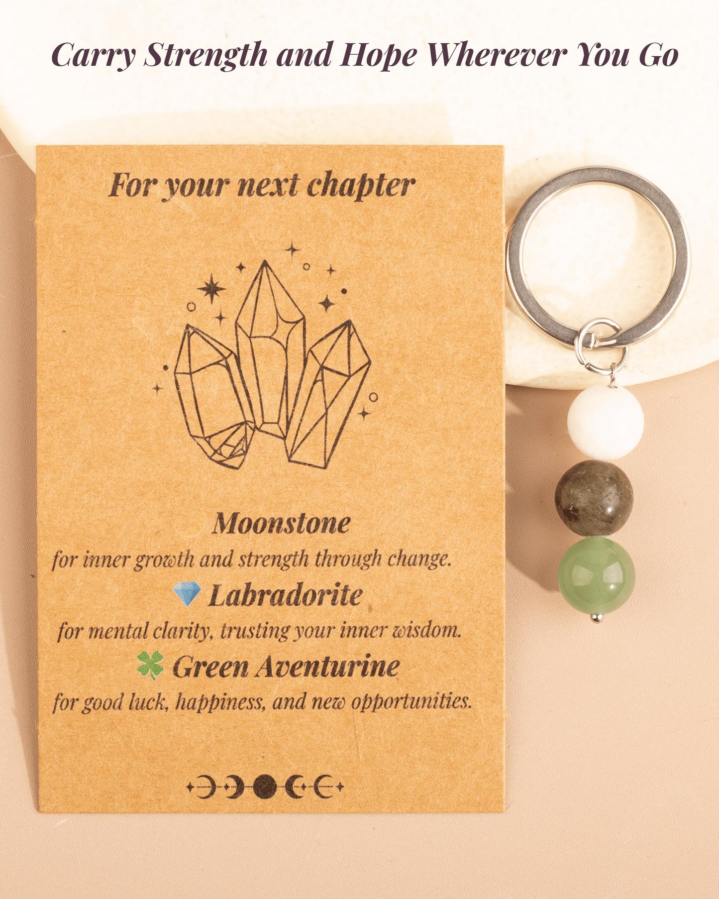 QianCannaor Crystals and Healing Stones Set for Anxiety, Relaxation Spiritual Crystals Gift for Meditation, Manifestation, Zen, Reiki, Fengshui (for Your Next Chapter)