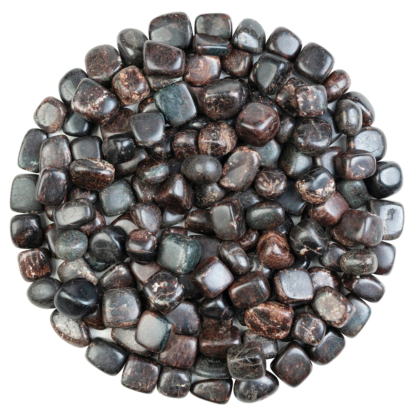 ZAICUS 1lb Garnet Tumbled Stones | Polished Crystals Healing | Natural Stones | Feng Shui | Chakra Balancing | Good Luck | Reiki Gift | Home Decor | Size 20-25 mm