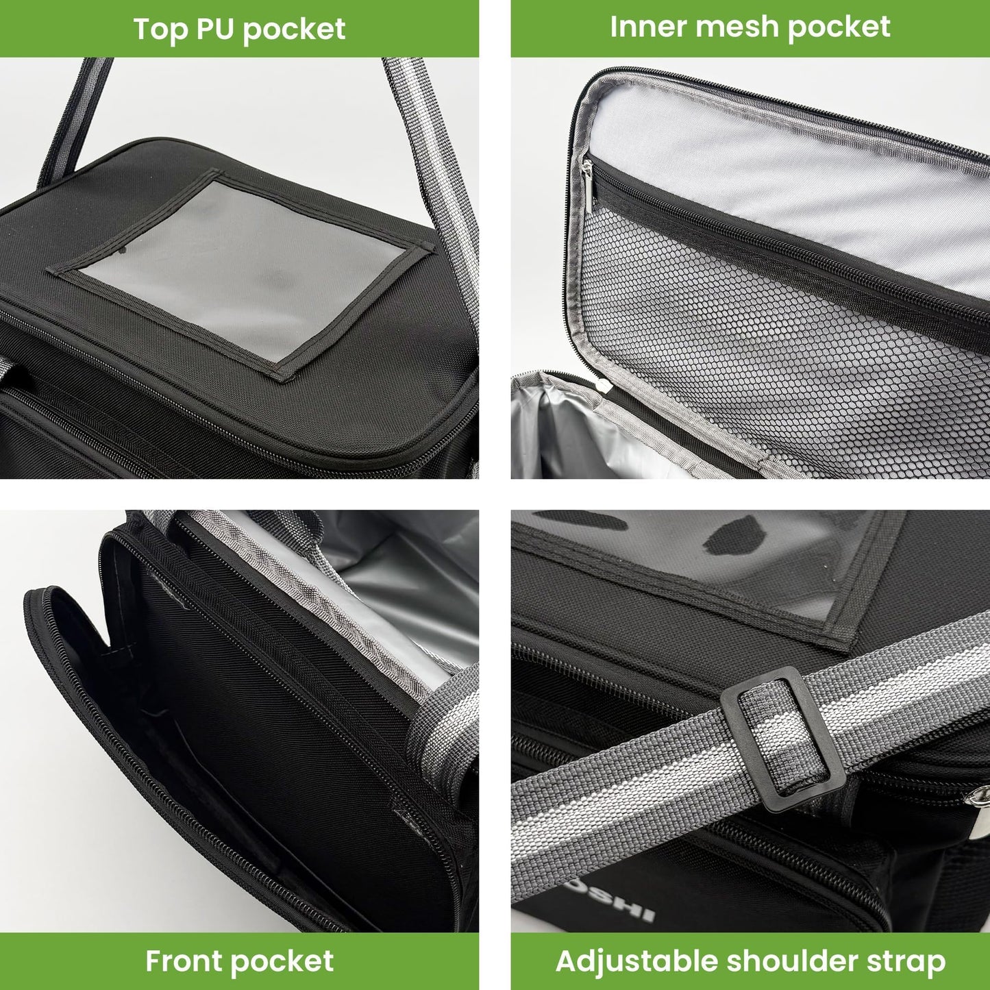 KUOSHI 25L Insulated Lunch Bag for Men/Women Leak-Proof Cooler Bag Liner & Soft Tote, Insulated Cooler Bag, Large Reusable Lunch Box for Work, Beach, Picnic, Fishing