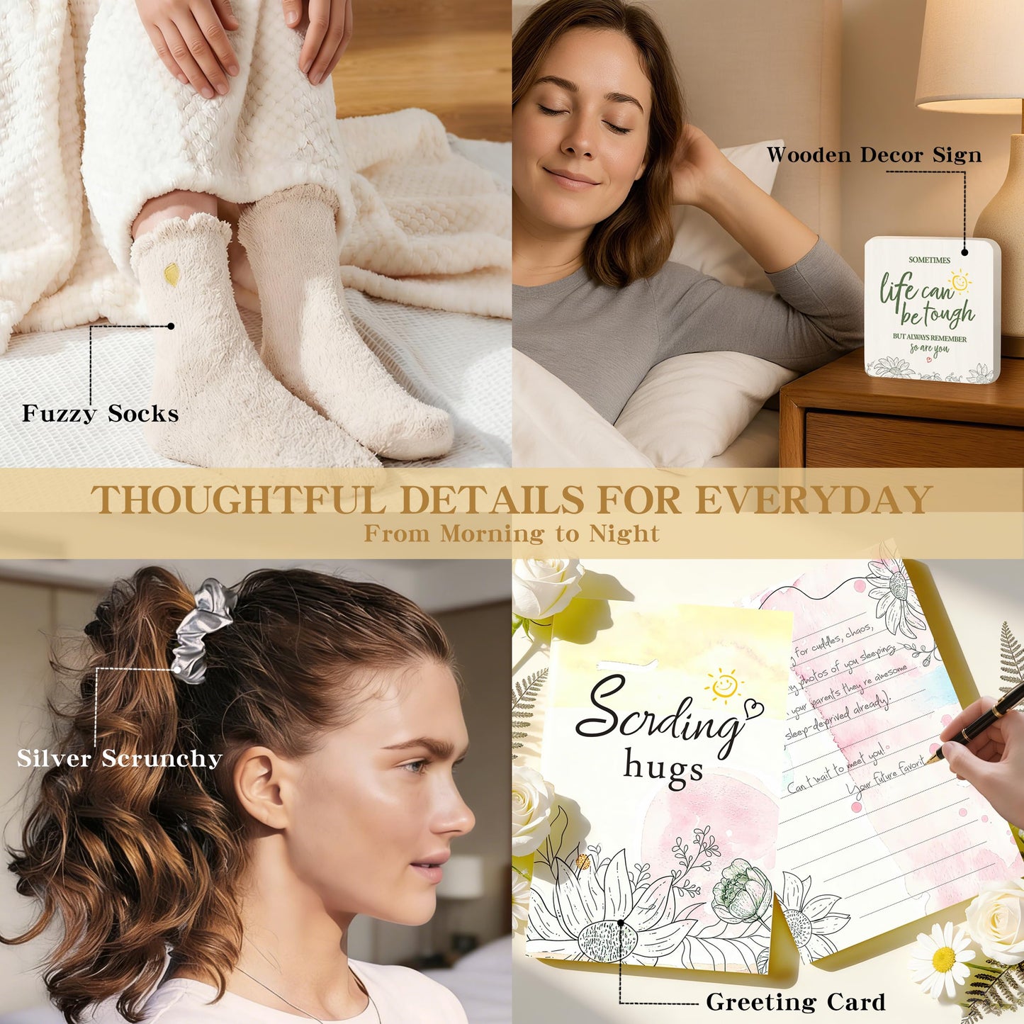 Birthday Gifts for Women - 11 Pcs Self Care Gift Basket Set for Mom Sister Friend - Get Well Soon Gift Box - Recovery After Surgery Care Package - Friendship Inspirational Cheer Up Thank You Present