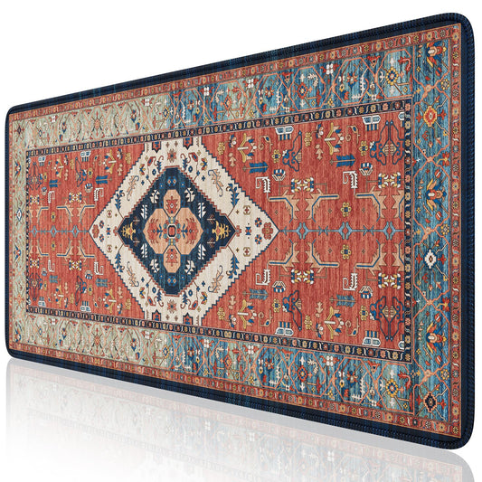 iLeadon Rug Mouse Pad, Large Computer Desk Cover Mat with Smooth Lycra Surface, Desk matt for Desktop, Mousepad with Non-Slip Base, Keyboard Mats for Women Office, Home