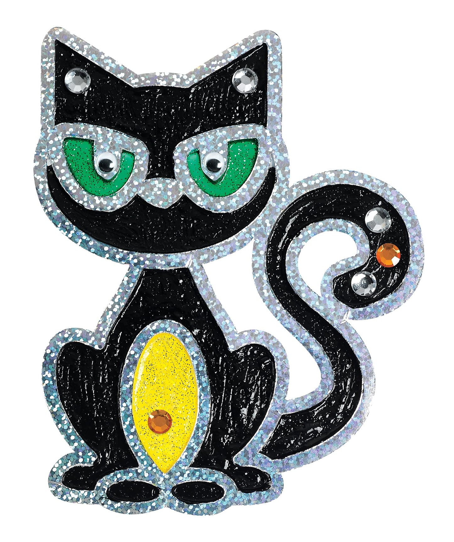 Creativity for Kids Halloween Window Art Kit | Create 7 Spooky Suncatchers with Paint, Rhinestones & Wiggly Eyes | DIY Craft Kit for Kids | Fun for Parties, Gifts & Seasonal Décor (Ages 6+)