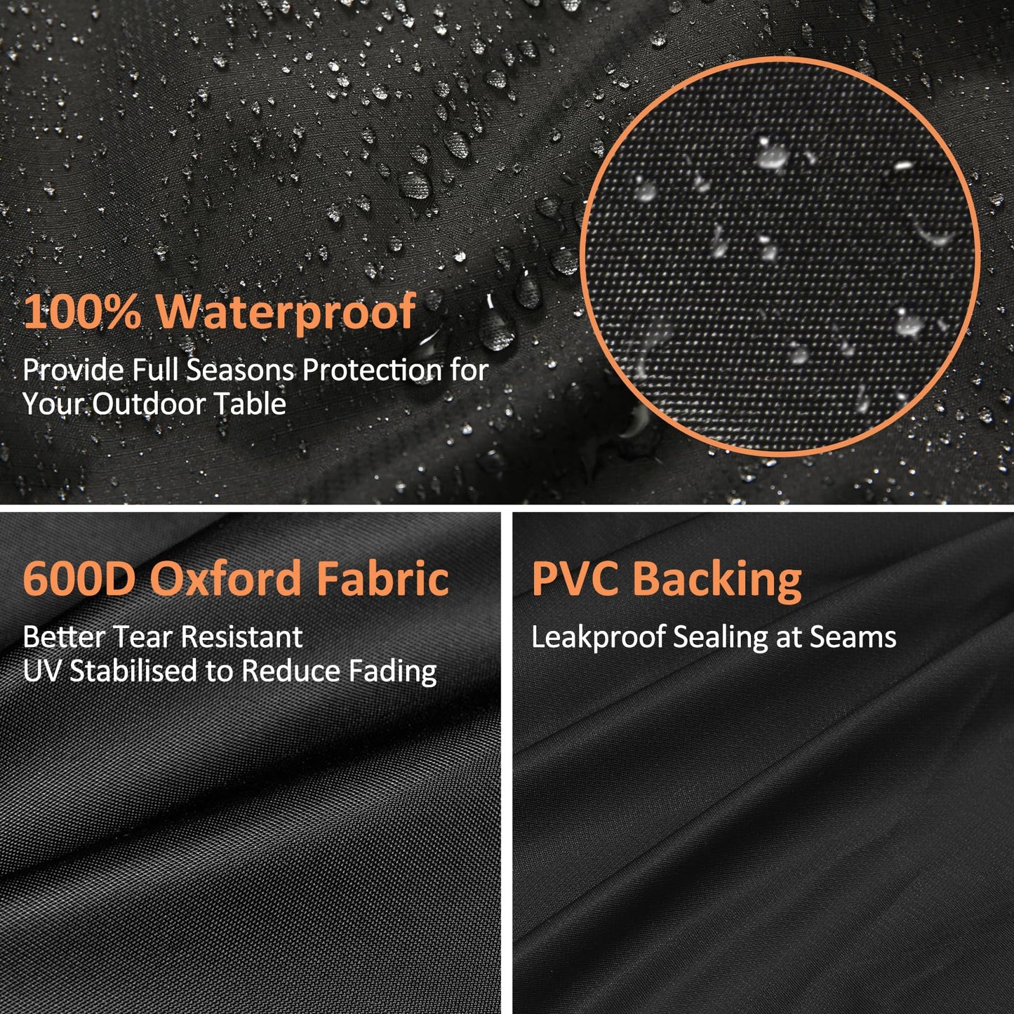 Outdoor Fireplace Cover, 32" L × 24" W × 45" H for Panovue Chiminea Fire Pit, 600D Heavy Duty Waterproof Square Chimineas Fireplace Cover for Patio Wood Burning Fireplaces