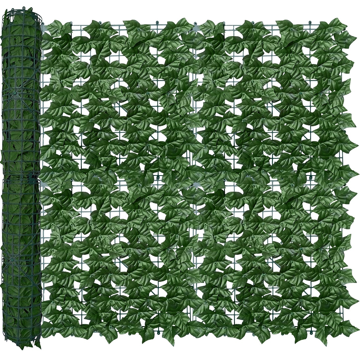 ODTORY Artificial Ivy Privacy Fence Wall Screen,40X120 in UV-Anti Faux Greenery Backdrop Ivy Vine Leaf Hedges Fence Panels for Patio, Balcony, Garden, Backyard Indoor Outdoor Green Wall Decor