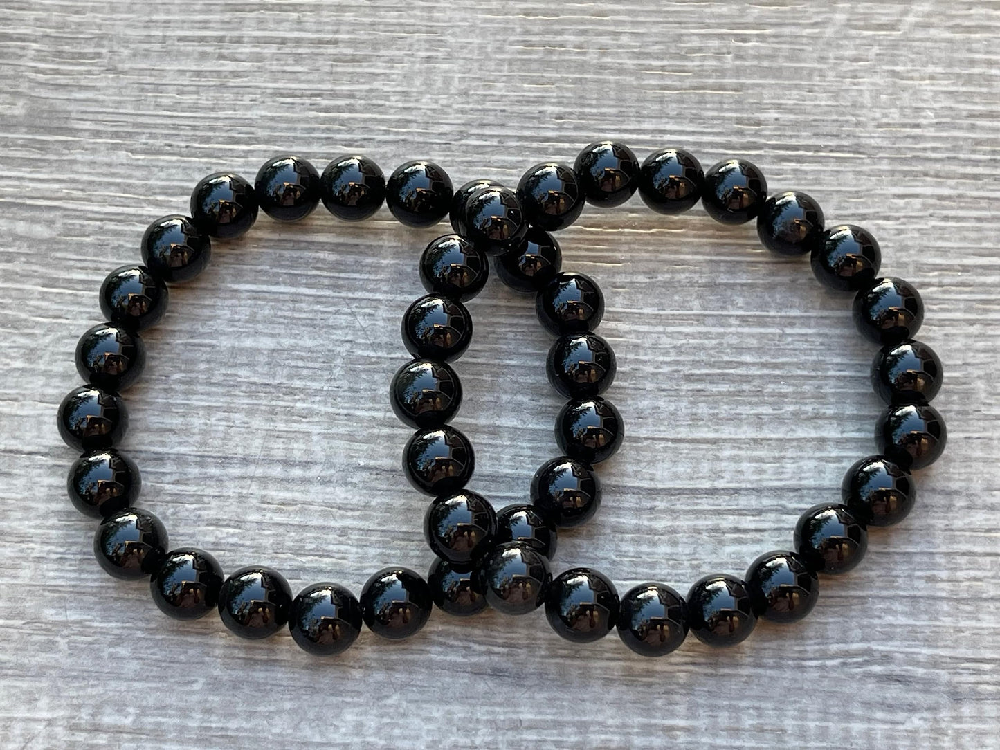 GAF TREASURES Rainbow Obsidian Crystal Bead Bracelet 8mm, Genuine Rainbow Obsidian Stretch Gemstone Bracelet, Healing Crystal Bracelet, Gift for Men & Women (1)