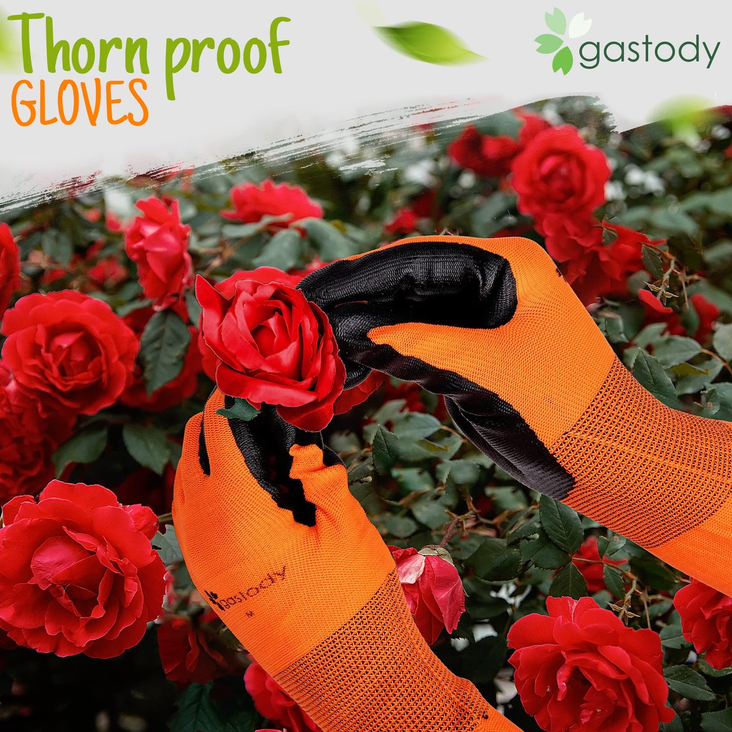 Gastody™ Long Gardening Gloves Women and Men M - Long Sleeve Garden Gloves Multipurpose Heavy Duty Outdoor and Indoor - Long Cuff Garden Gloves - Thorn Resistant Protective Work Rose Pruning Gloves