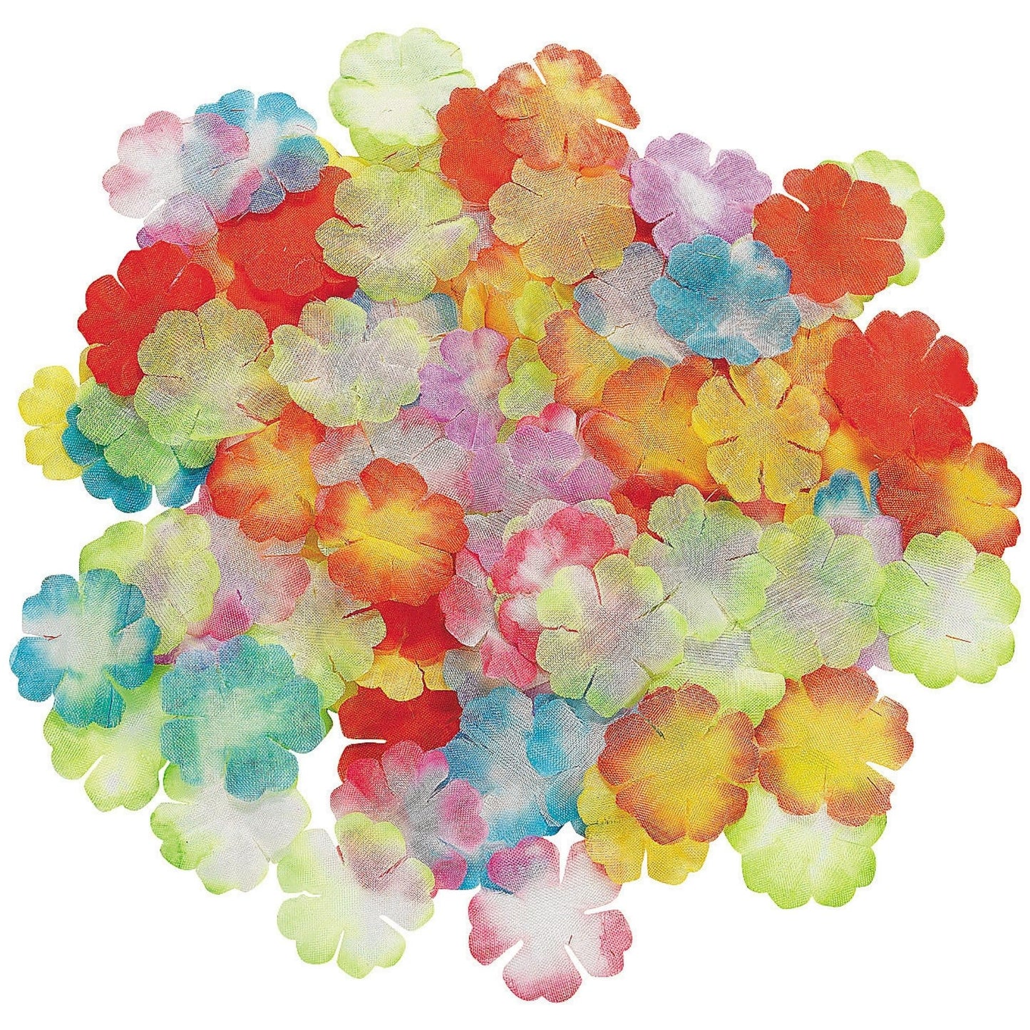 Fun Express Tropical Flower Petals 1000 Pieces - Hibiscus Flowers Artificial Rose for Hawaiian Party Decorations | Luau Party Supplies & Beach Theme Decor | Vase Fillers for Summer Celebrations
