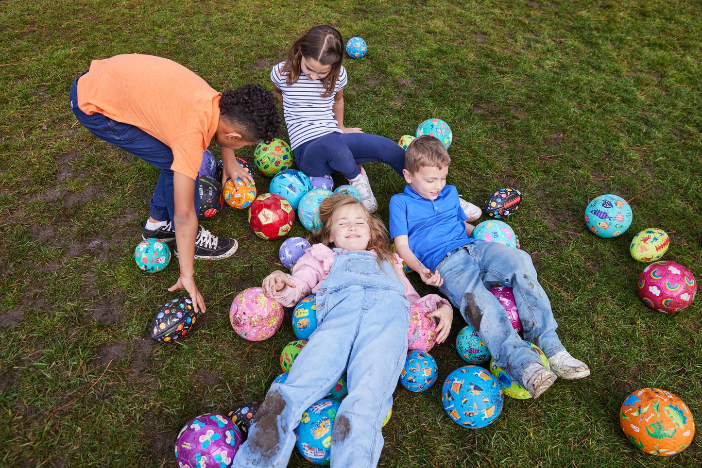 Crocodile Creek Playground Ball - Durable Rubber Ball for Kids Ages 3 and Up - Bouncy Inflatable Ball for Kickball, Indoor Games, and Outdoor Sports - PVC-Free - Unicorn Garden - 5-inch Diameter