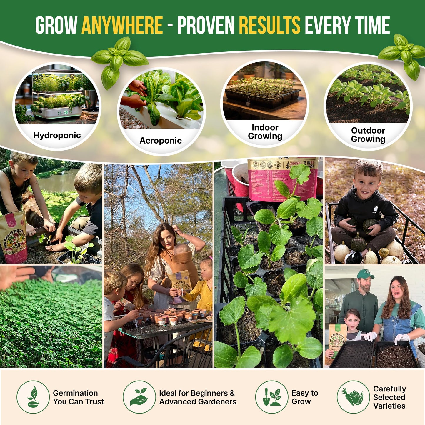 25 Most Popular Herb Seeds Variety Pack - 11,700 Non-GMO Heirloom Seeds for Planting Herbs in Individual Seed Packets for Hydroponic, Indoor & Outdoor Gardening - 2026 Season: Catnip, Dill, Thyme