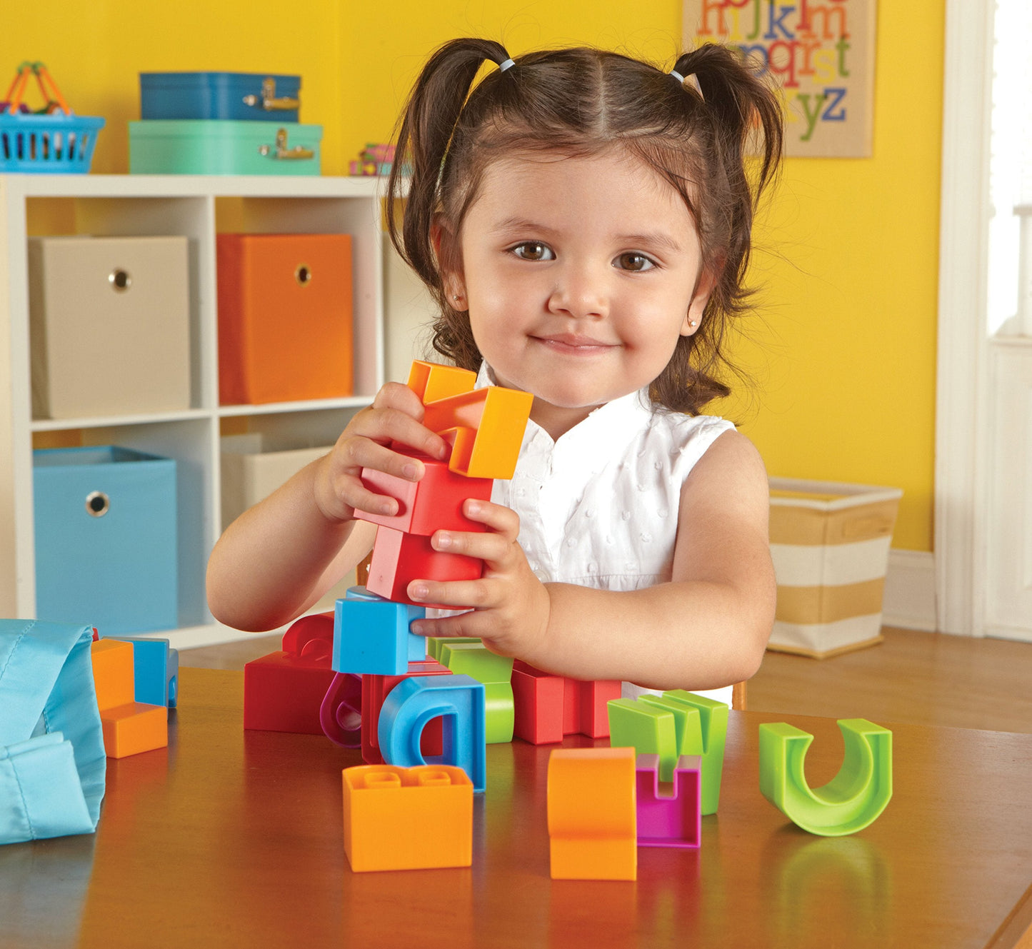 Learning Resources Letter Blocks - ABC Toddler Learning, Alphabet Puzzle, Learn to Read, Fine Motor Toys, Montessori, Preschool Classroom Must Haves Activities, Gifts for Boys and Girls