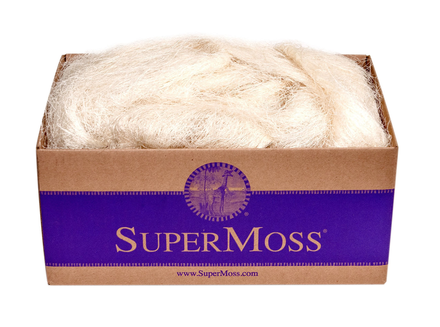 SuperMoss (29932 Natural Sisal Fiber Strands | Decorative Basket Filler, Gift Box Shred, Craft Twine & Vase Decor | Perfect for Cat Toys, Indoor Plants, and Floral Arrangements, 3-4 lbs Box, Bleached