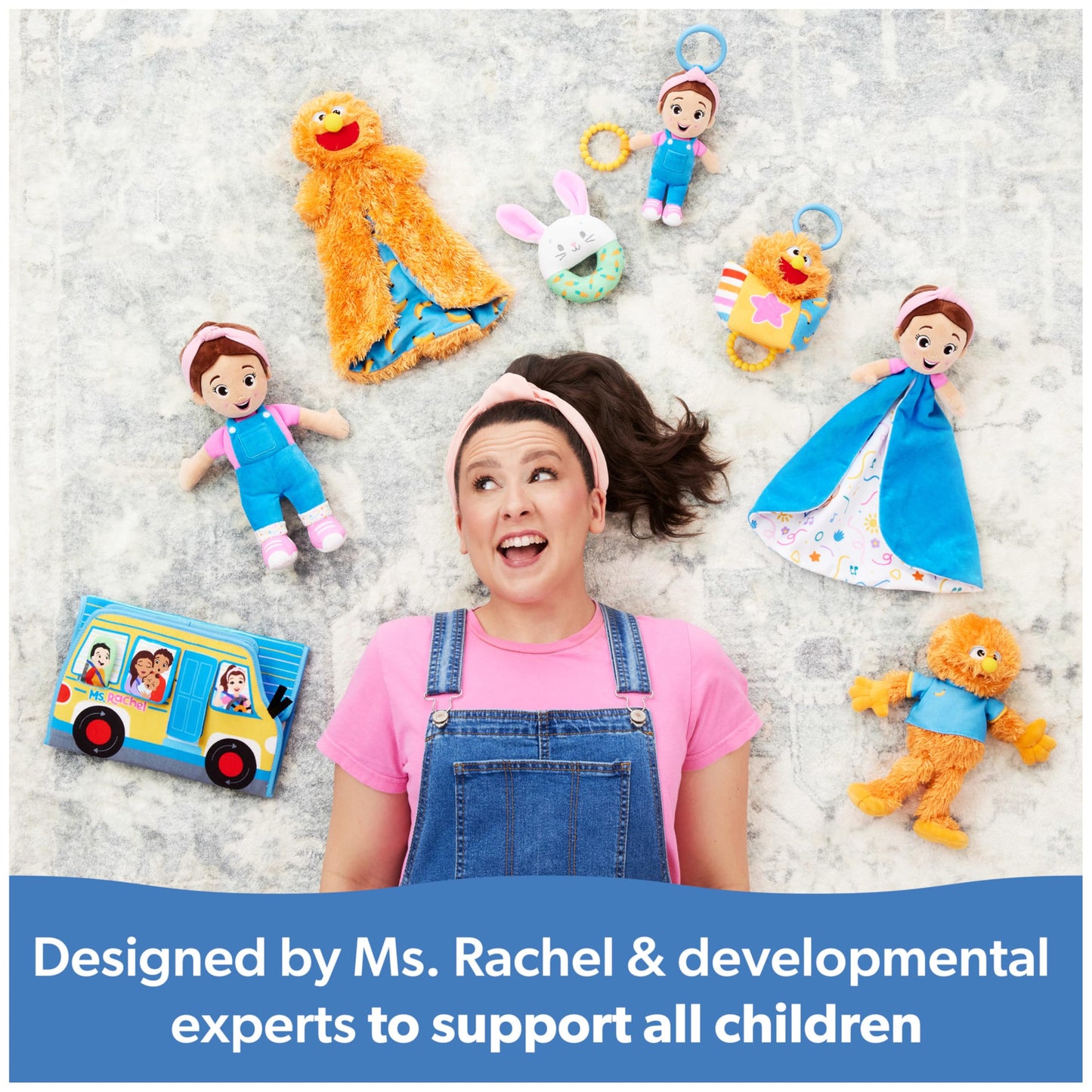 Ms. Rachel Official Surprise Learning Box, Educational Toys with Stuffed Animals, Sensory Toys & Activities for Babies, Toddler Toys for Girls & Boys Ages 3 Months - 2+ Years