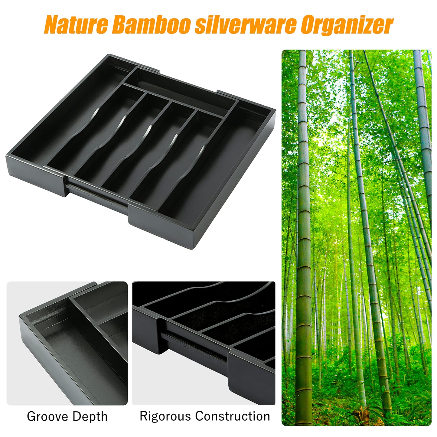 Kitchen Silverware Drawer Organizer and Storage Kitchen Gadgets Best Sellers 2025 First Apartment Essentials New Home Must Haves Things Stuff Accessories House Warming Housewarming Hostess Host Gifts