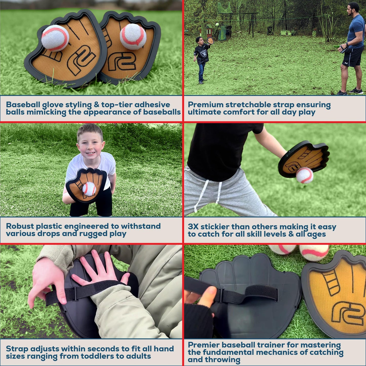 Toss and Catch Ball Set: Fun Ball and Catch Game - Best Baseball Gifts for Boys & Girls - Toys for 2 3 4 Year Old Boys - Toddler Boy Toys & Gift Idea for 9 8 7 6 5 4 3 + Year Old Boy Birthday Gift