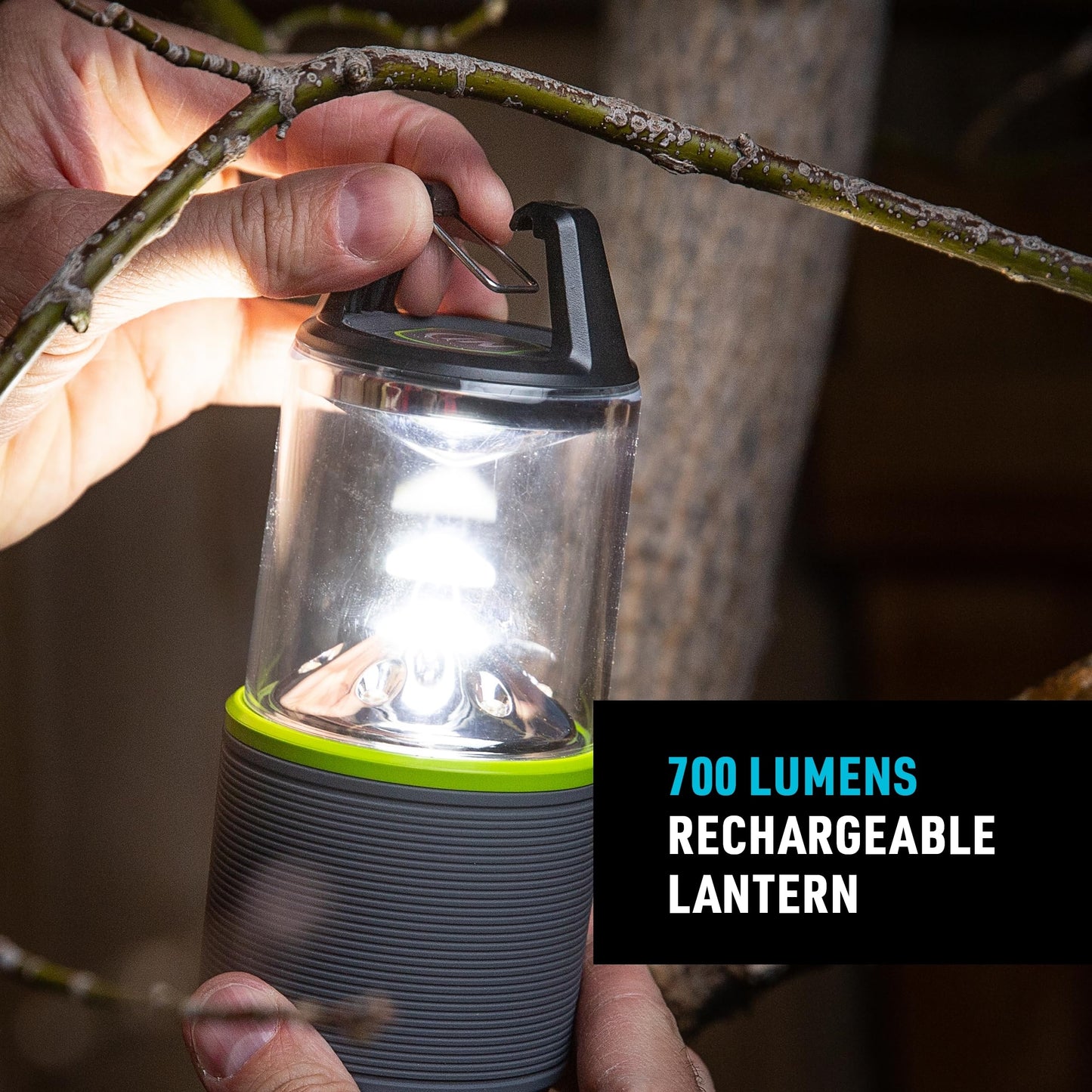 Nite Ize Radiant RL2 Rechargeable Lantern - Outdoor LED Lantern - Camping Gear & Emergency Kits - Rechargeable with Power Bank - Impact & Water Resistant