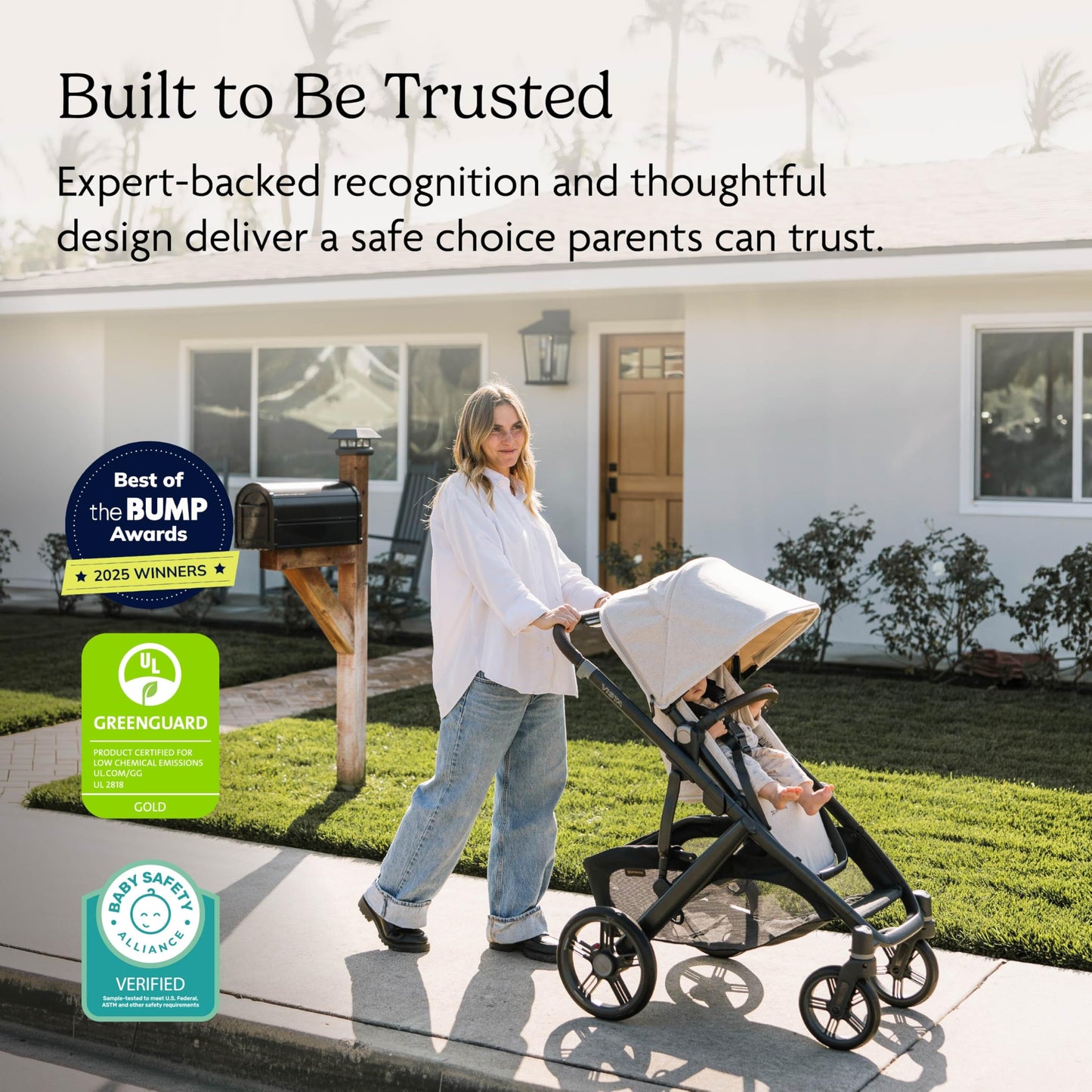 UPPAbaby Vista V3 Convertible Single-to-Double Stroller for Baby & Toddler, 30+ Configurations, Car Seat Compatible, All-Wheel Suspension, XL Basket – Savannah (Pearl Grey Jacquard/Carbon Frame)