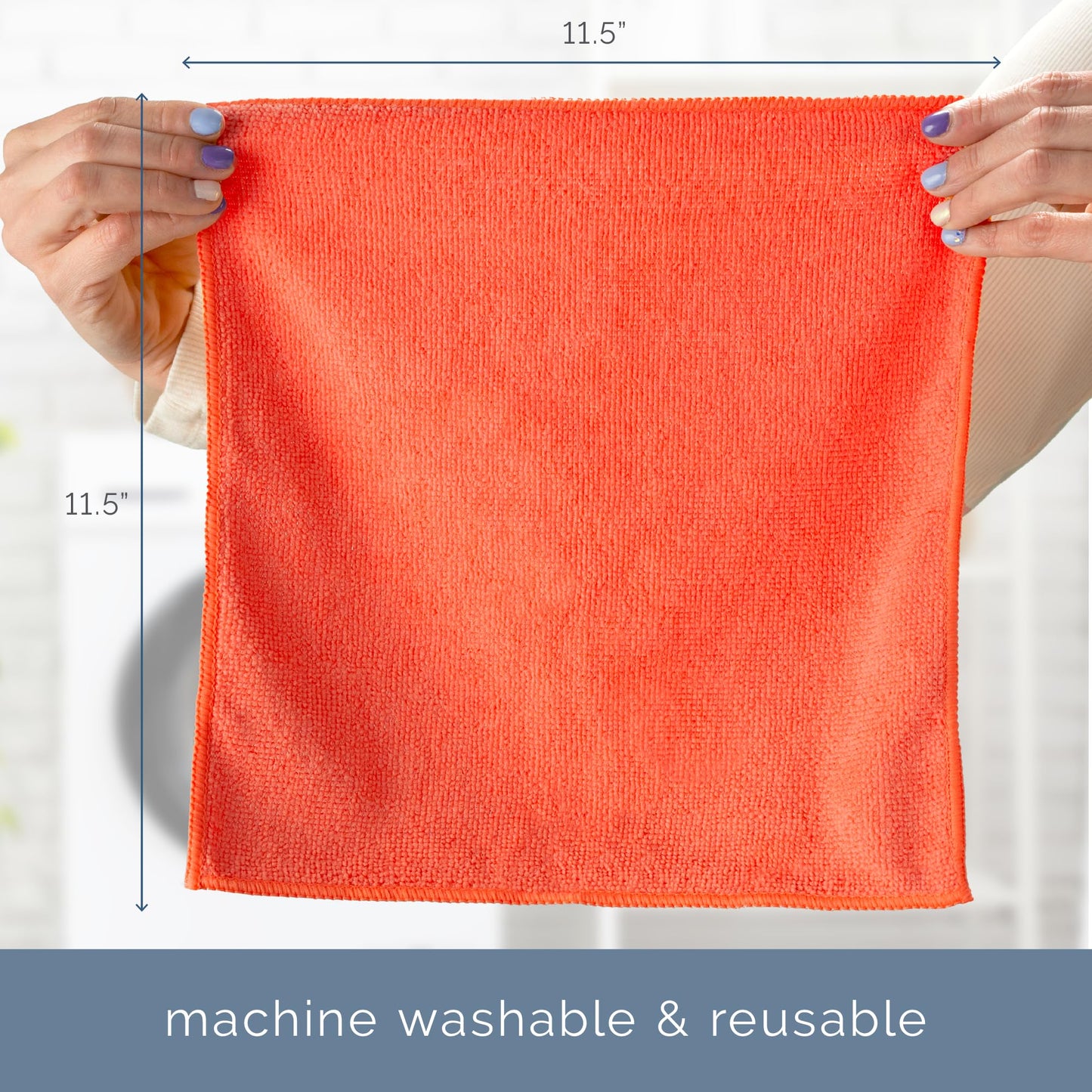 S&T INC. 150 Pack Microfiber Cleaning Cloth, Bulk Towels for Home, Reusable Microfiber Towels for Cars, Cleaning Rags, Assorted, 11.5 Inches x 11.5 Inches, 150 Count
