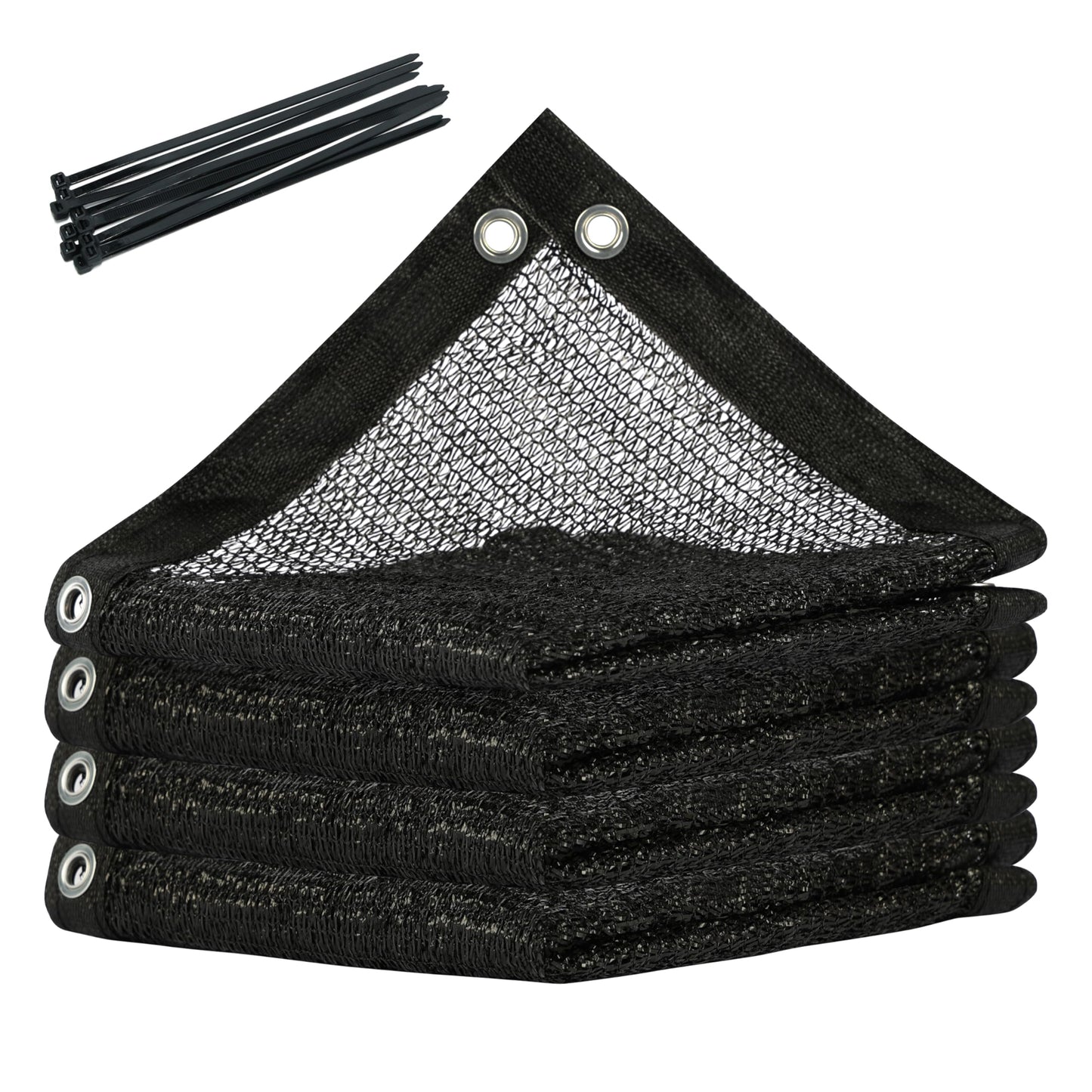 ShadeMart 30% Shade Cloth for Plant, Black 8FT x 16FT Outdoor Shade Tarp, Shade Cover with Upgrade Grommets and Zip Ties, Netting Sunblock Net for Vegetables Flower Garden Greenhouse, We Custom Size