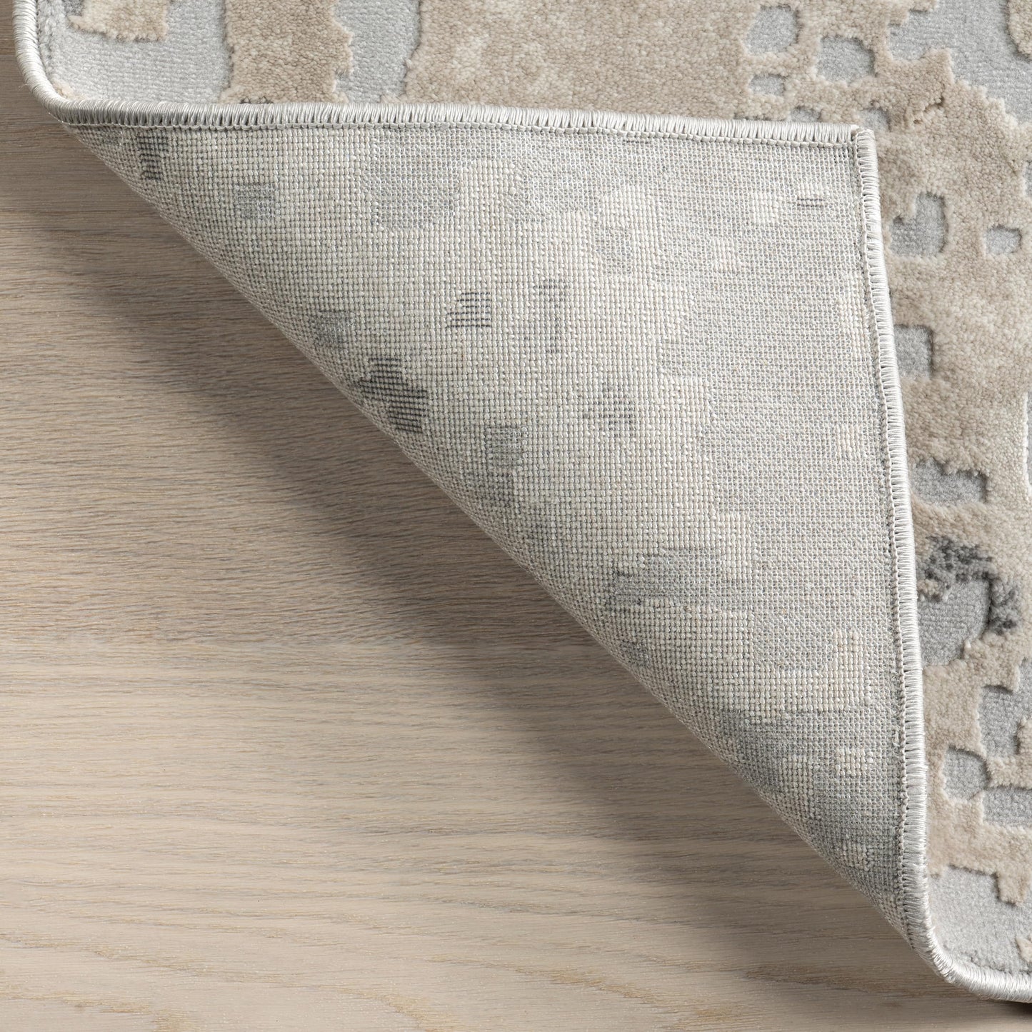 nuLOOM Chastin Modern Abstract Area Rug - 2'6" x 10' Runner Rug Modern/Contemporary Beige/Grey Rugs for Living Room Bedroom Dining Room Entryway Hallway Kitchen