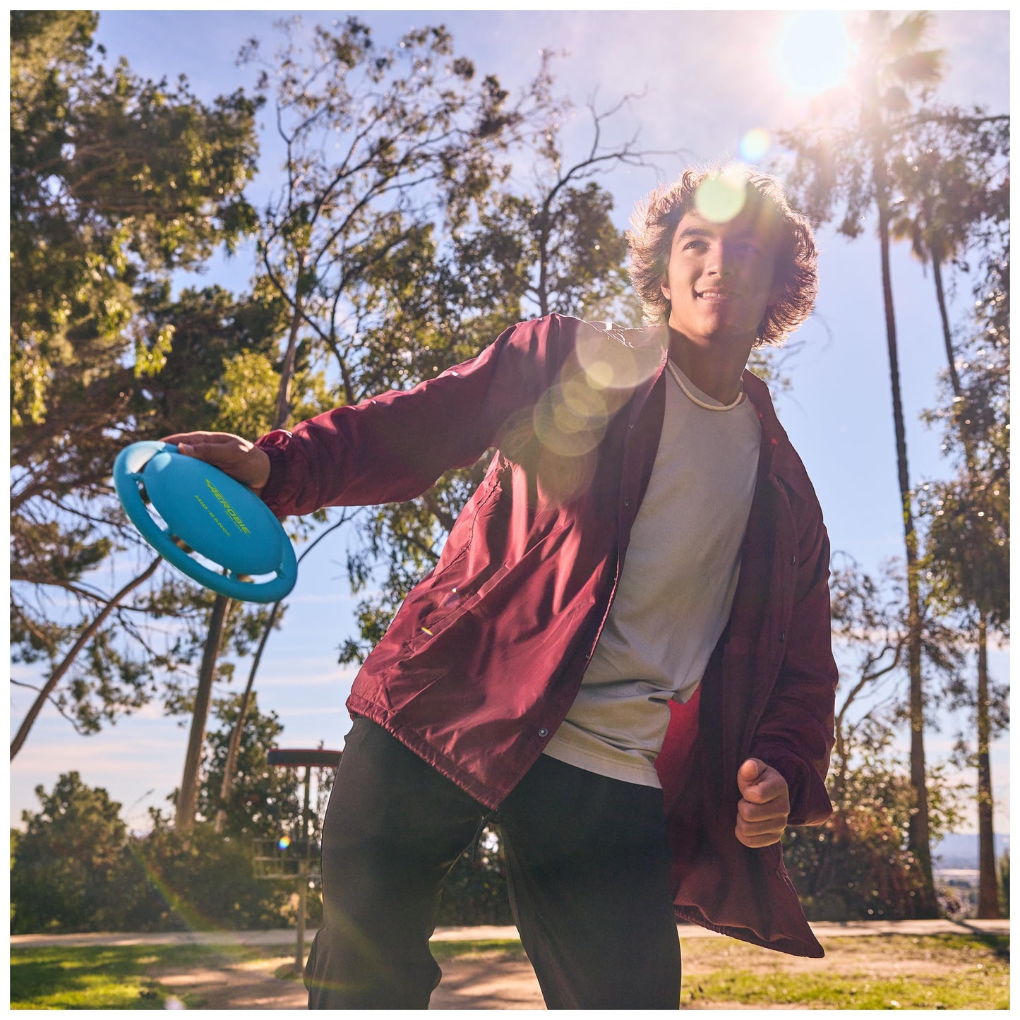 Aerobie Disc Golf Set of 3 Flying Discs, Frisbee Discs for Kids Parties and Backyard Games, Starter Disc Golf Accessories, Teen Boys Gift Ideas, Kids Toys for Ages 5 & Up