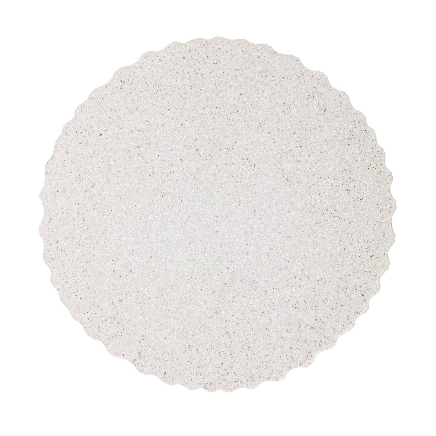 JONATHAN Y TBL1102B Louisa 19" Modern Art Deco Tambour Indoor/Outdoor Accent Table Art Deco, Minimalist, Contemporary, Bohemian, Mid-Century, Patio, Garden, Bathroom,Living Room, Cream Terrazzo Finish